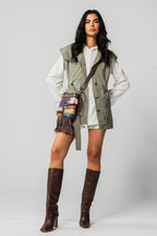 Belted Collar Vest