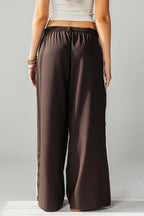 Side Stripe Wide-Leg Pants