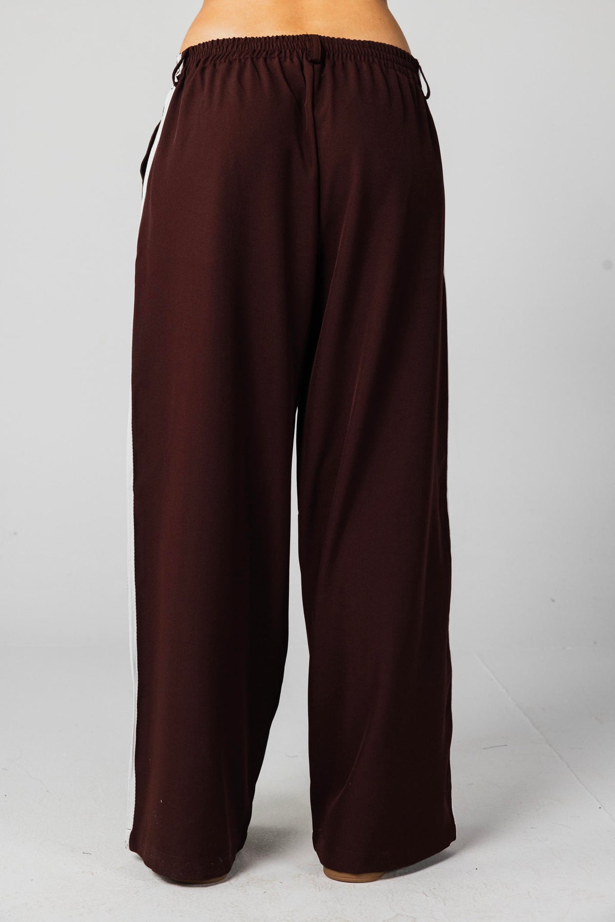 Side Stripe Wide-Leg Pants
