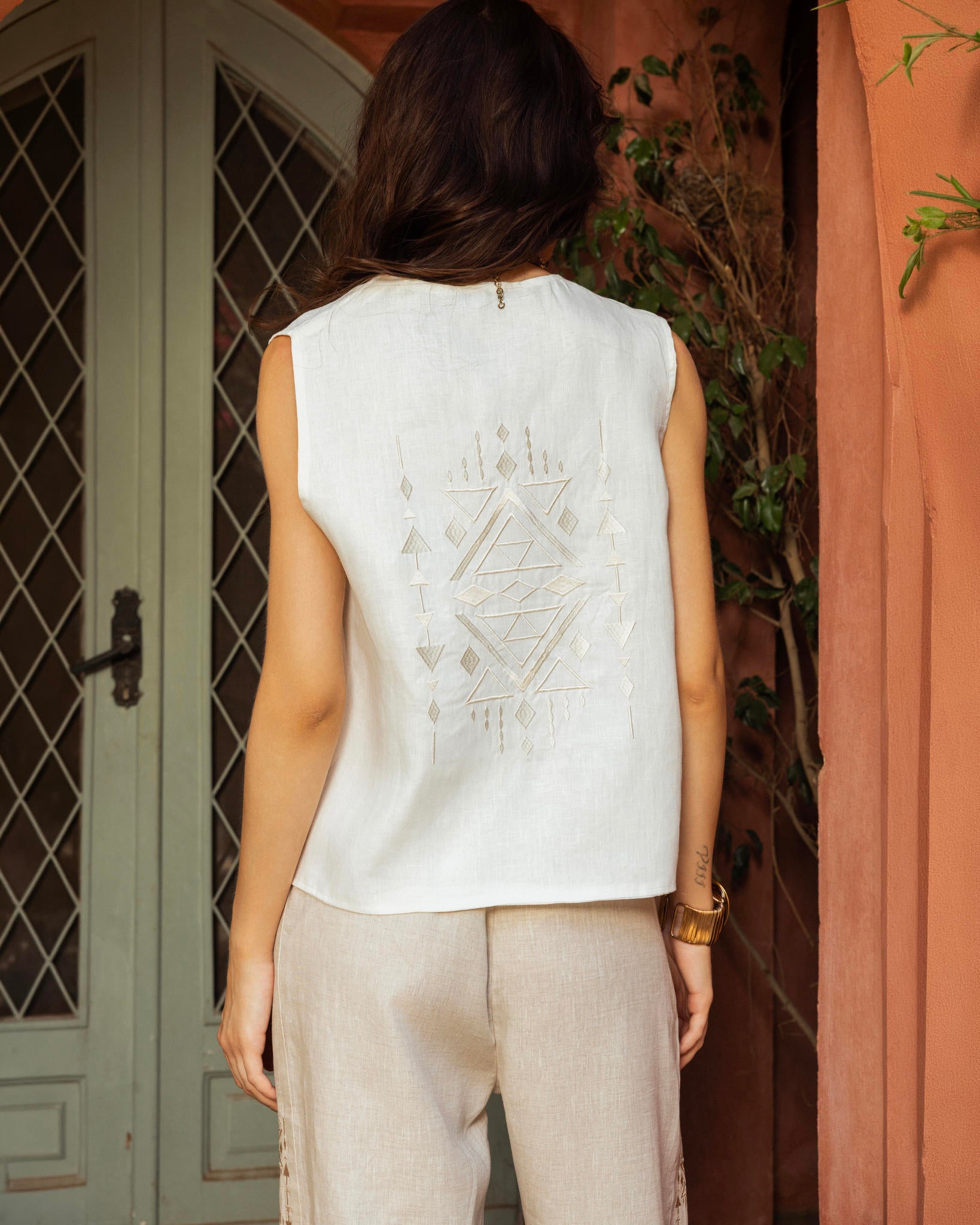 Embroidered Boho Vest