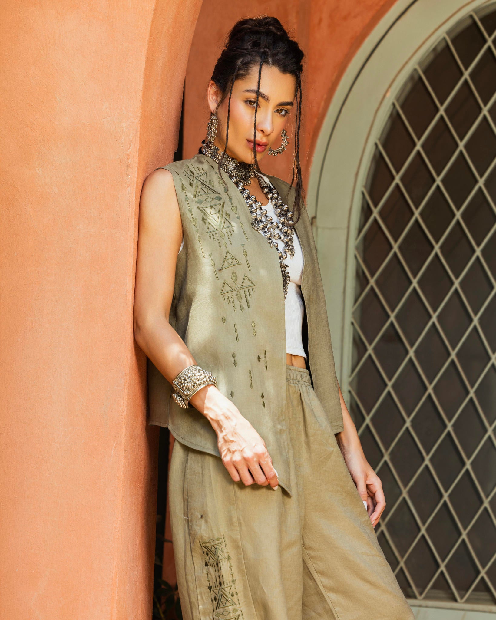 Embroidered Boho Vest