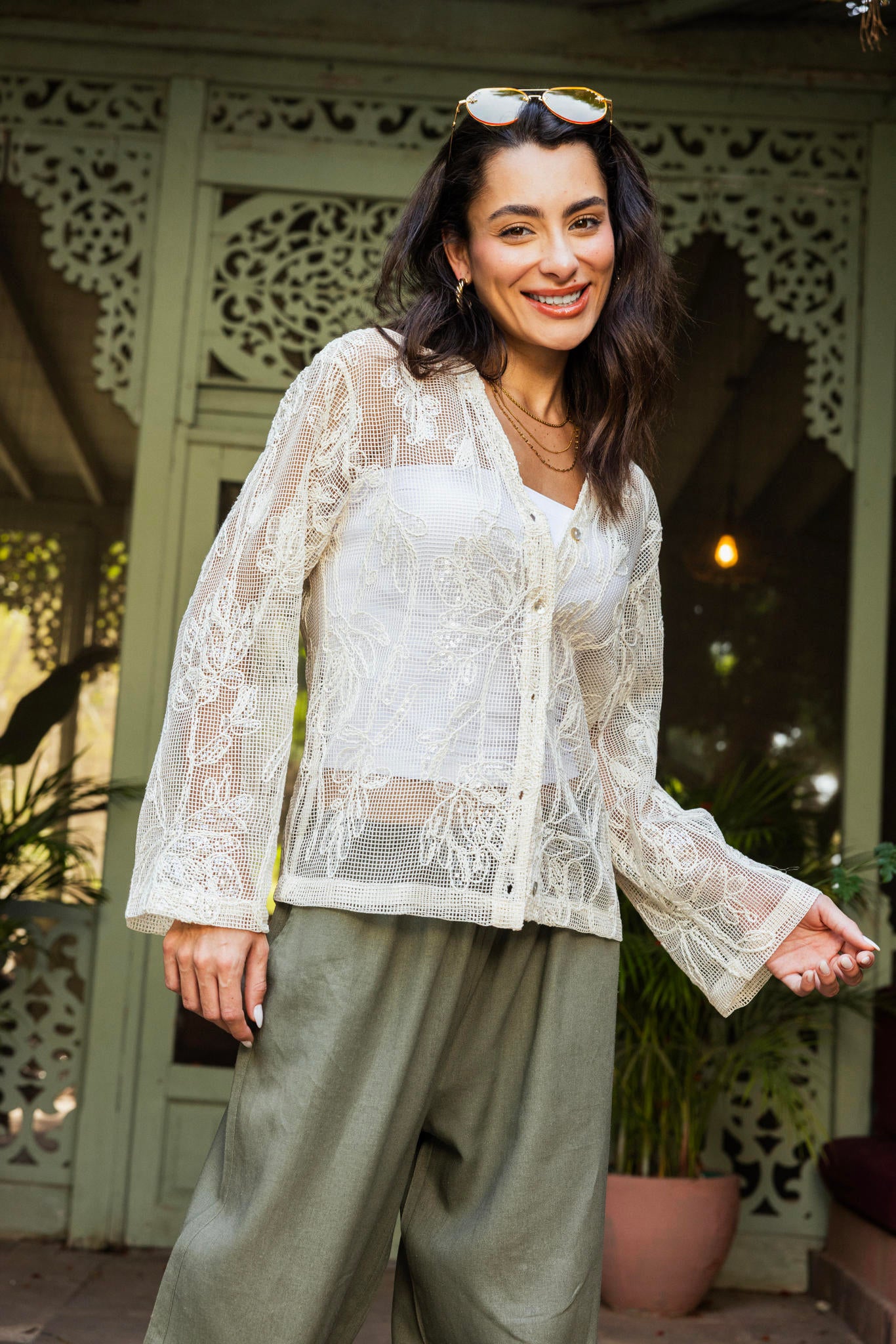 Spark Mesh Blouse