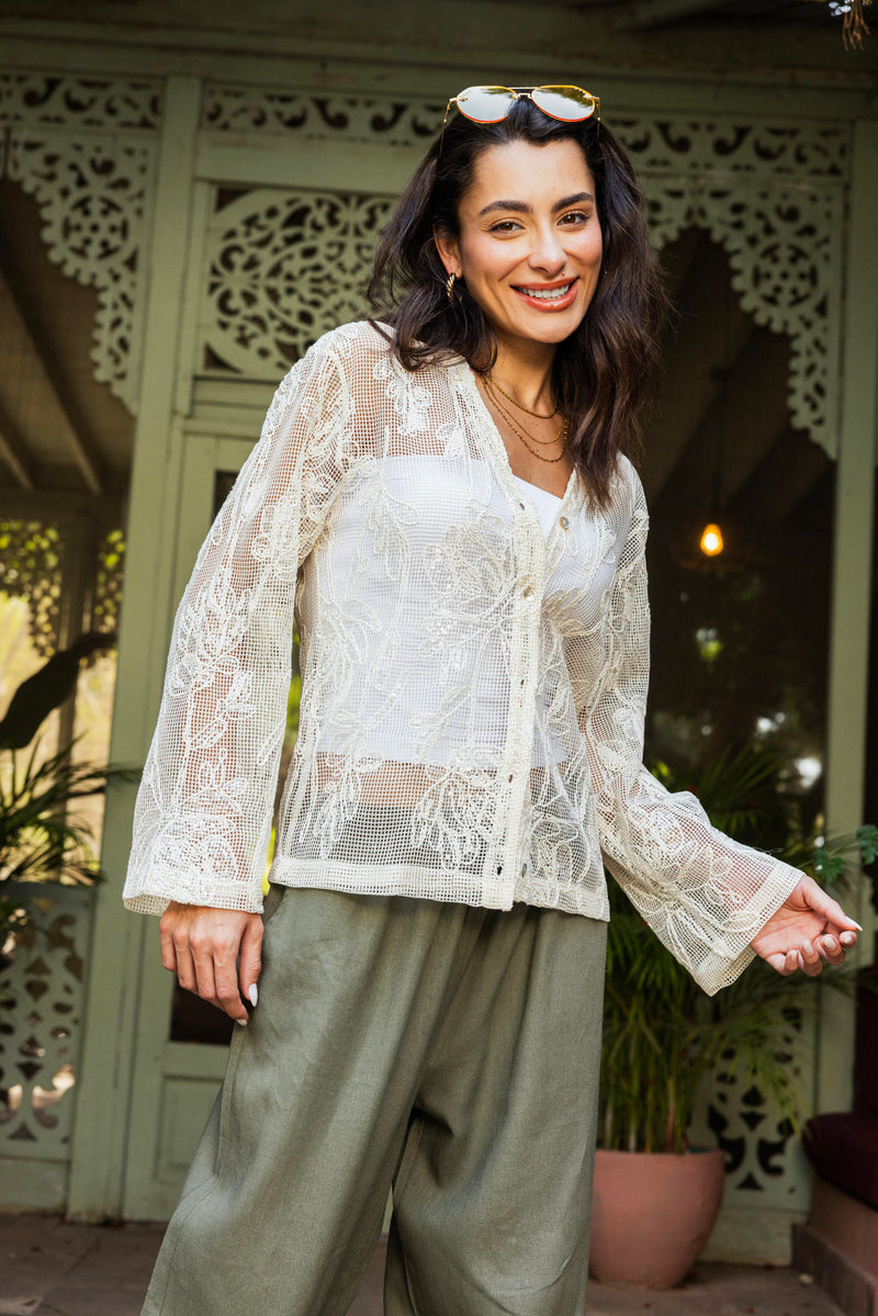 Spark Mesh Cardigan