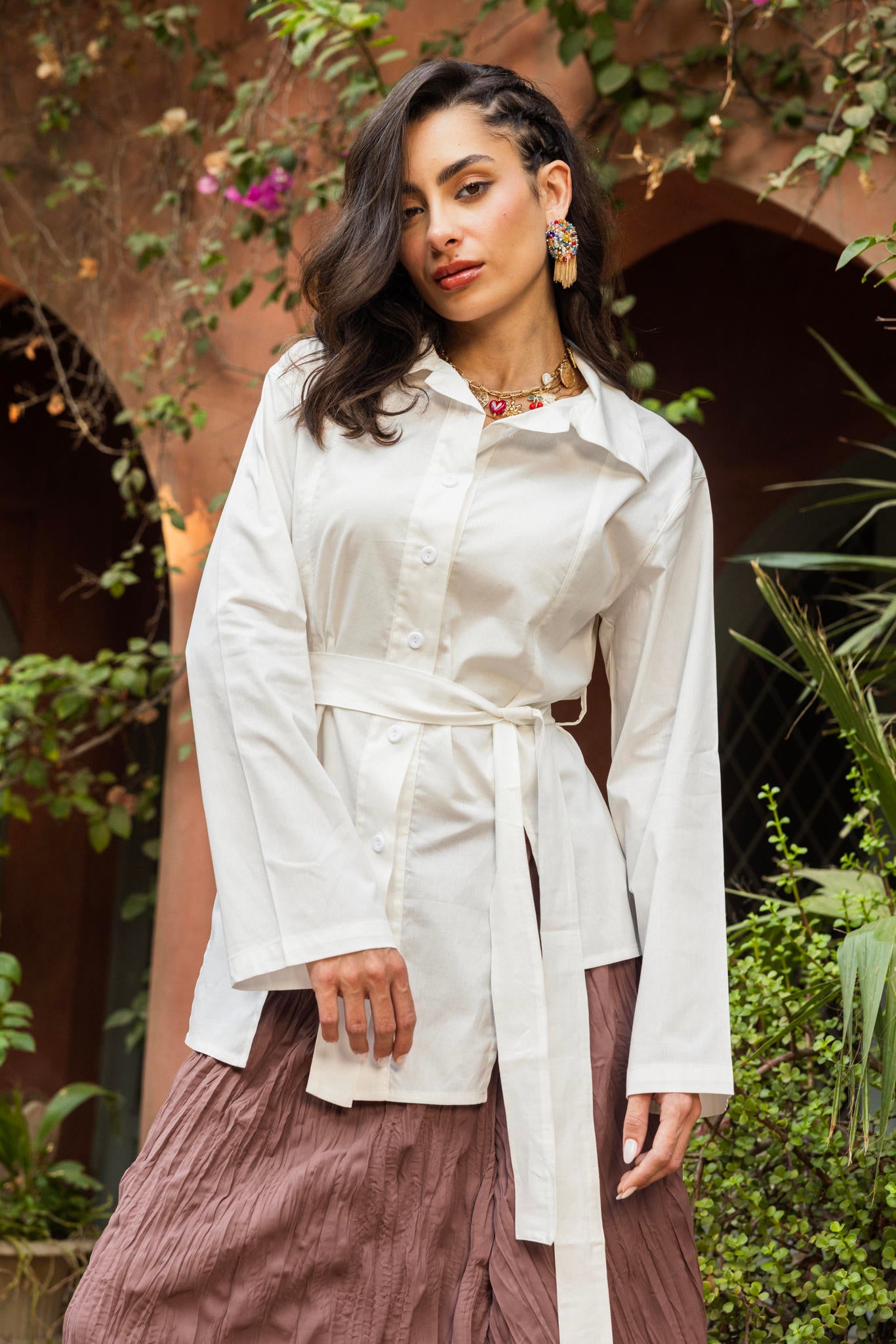 Tie-Waist Shirt