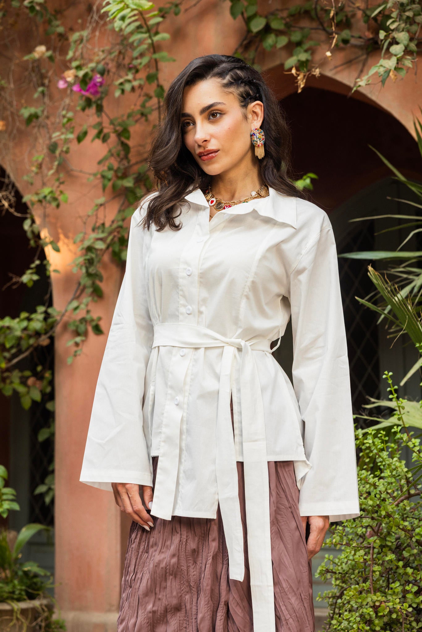 Tie-Waist Shirt