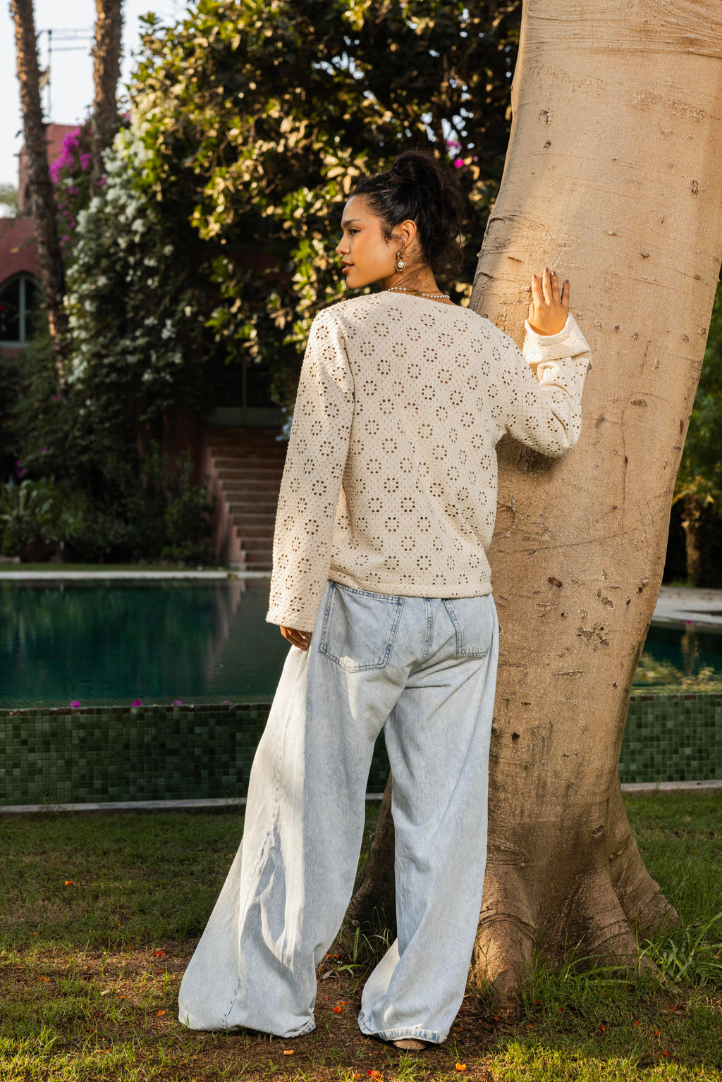 Crochet Knit Top