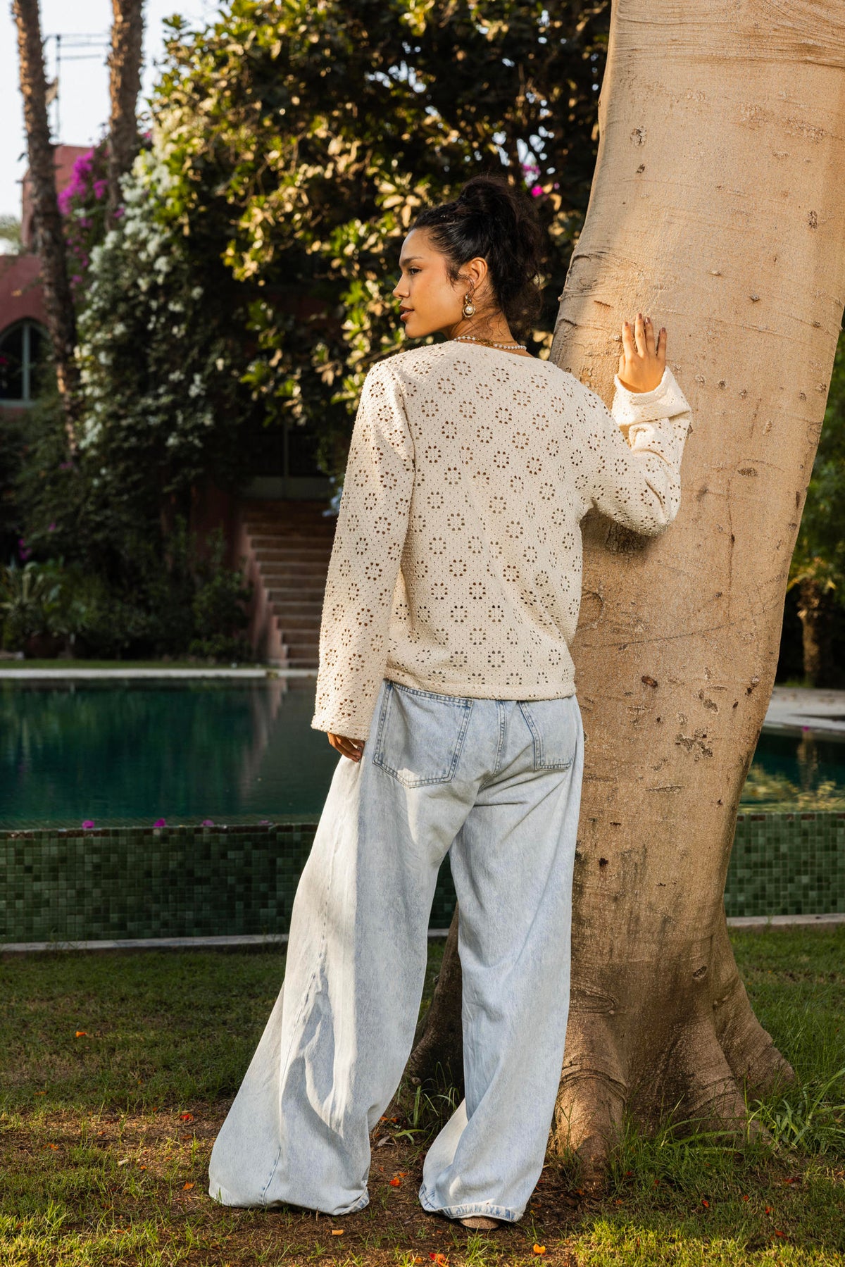 Crochet Knit Top