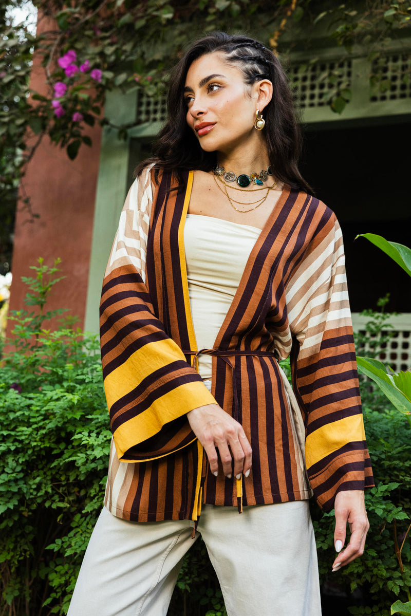 Mixed Lines Cardigan