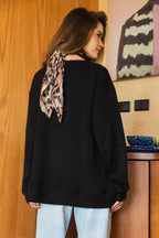 Buttoned Knit Sweater