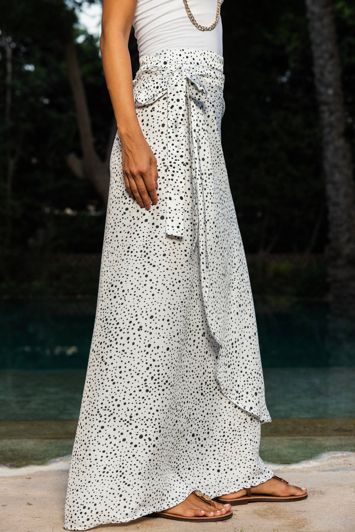 Polka Wrap Skirt