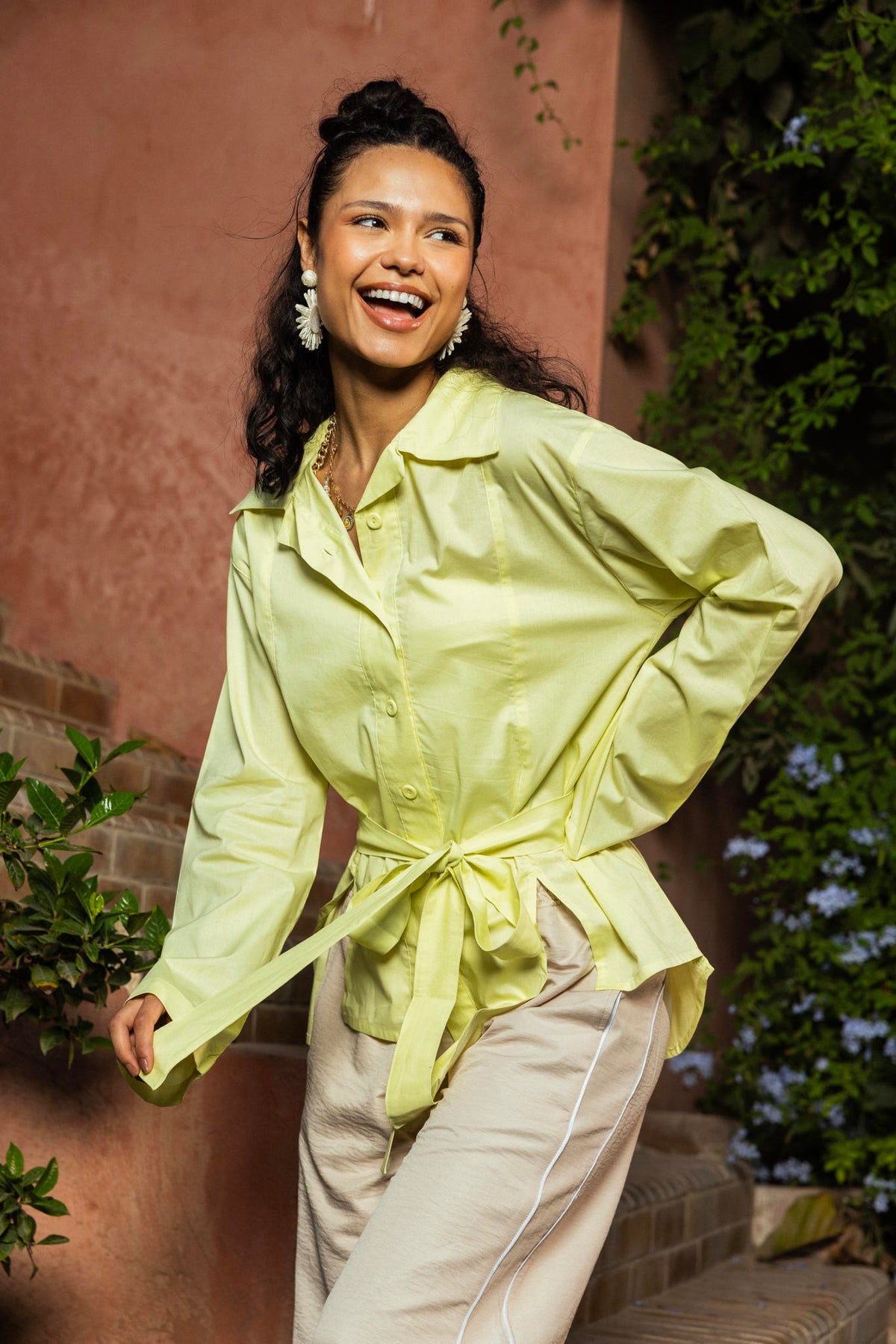 Tie-Waist Shirt