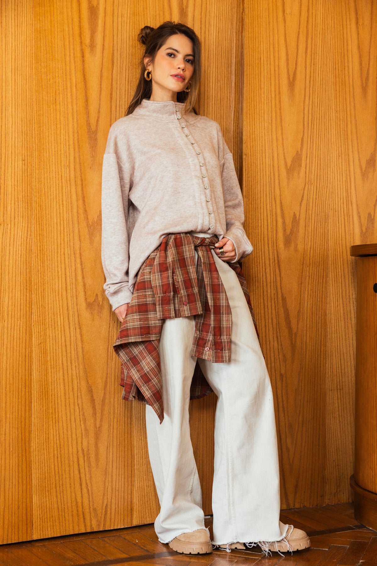 Twist Button Sweater