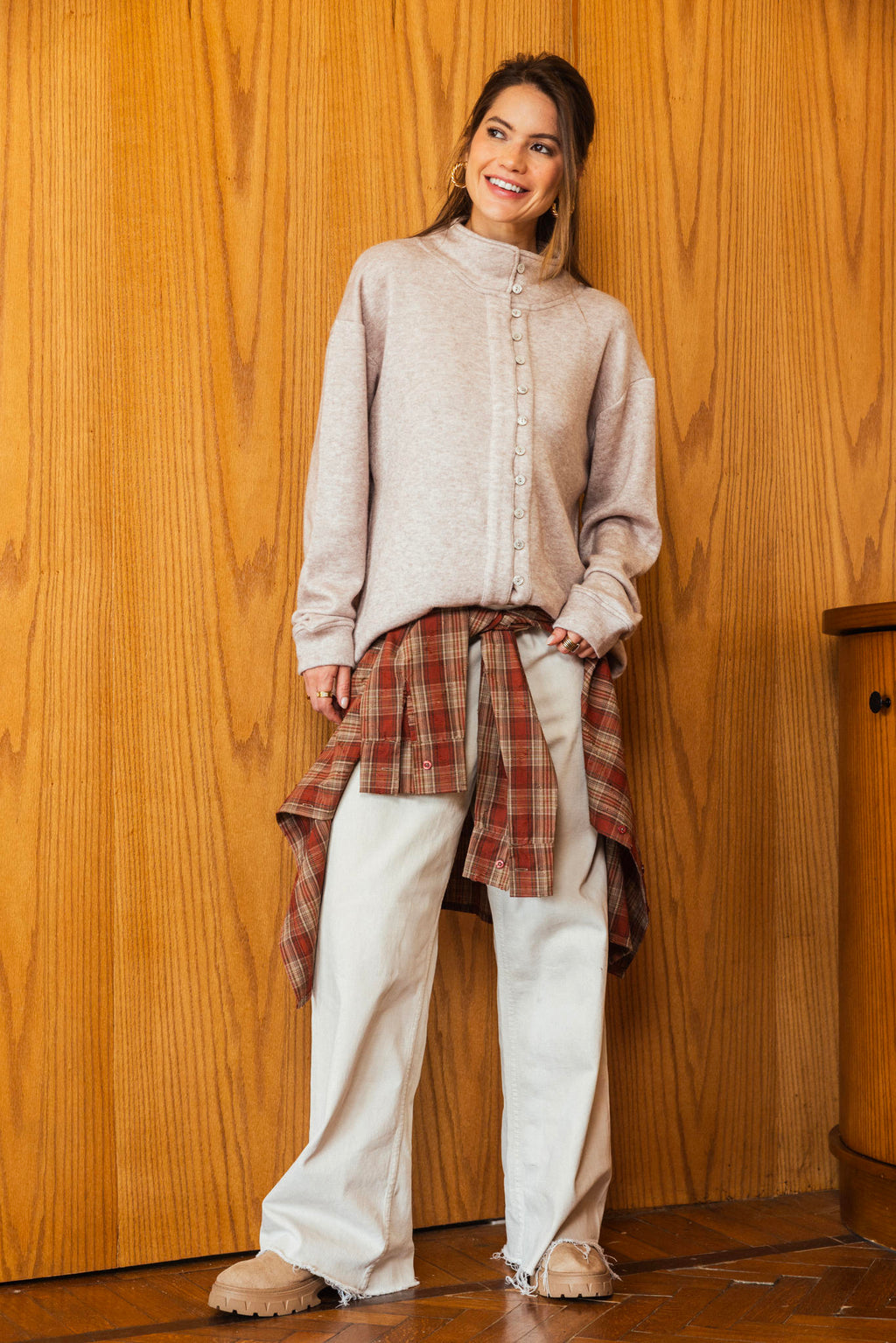 Twist Button Sweater