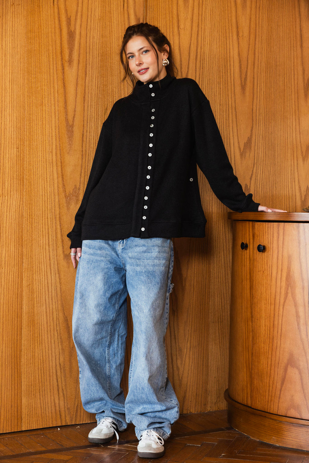 Twist Button Sweater