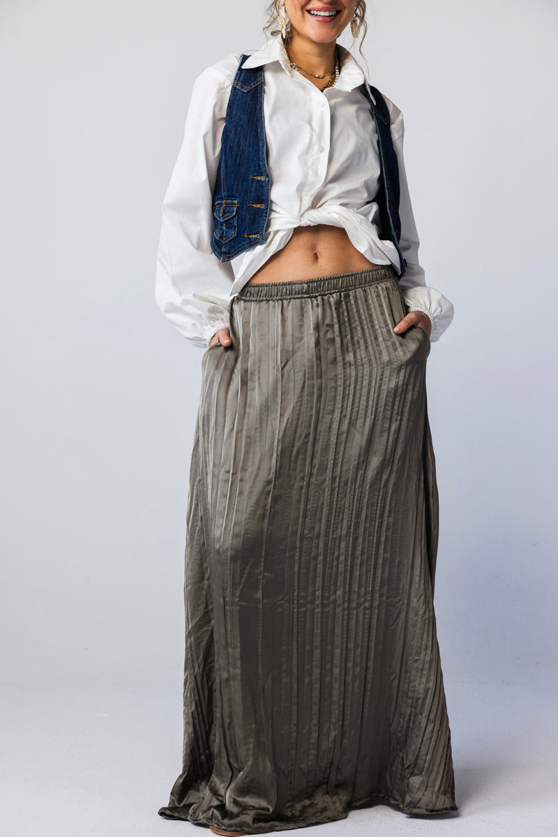 Moonlight Satin  Skirt