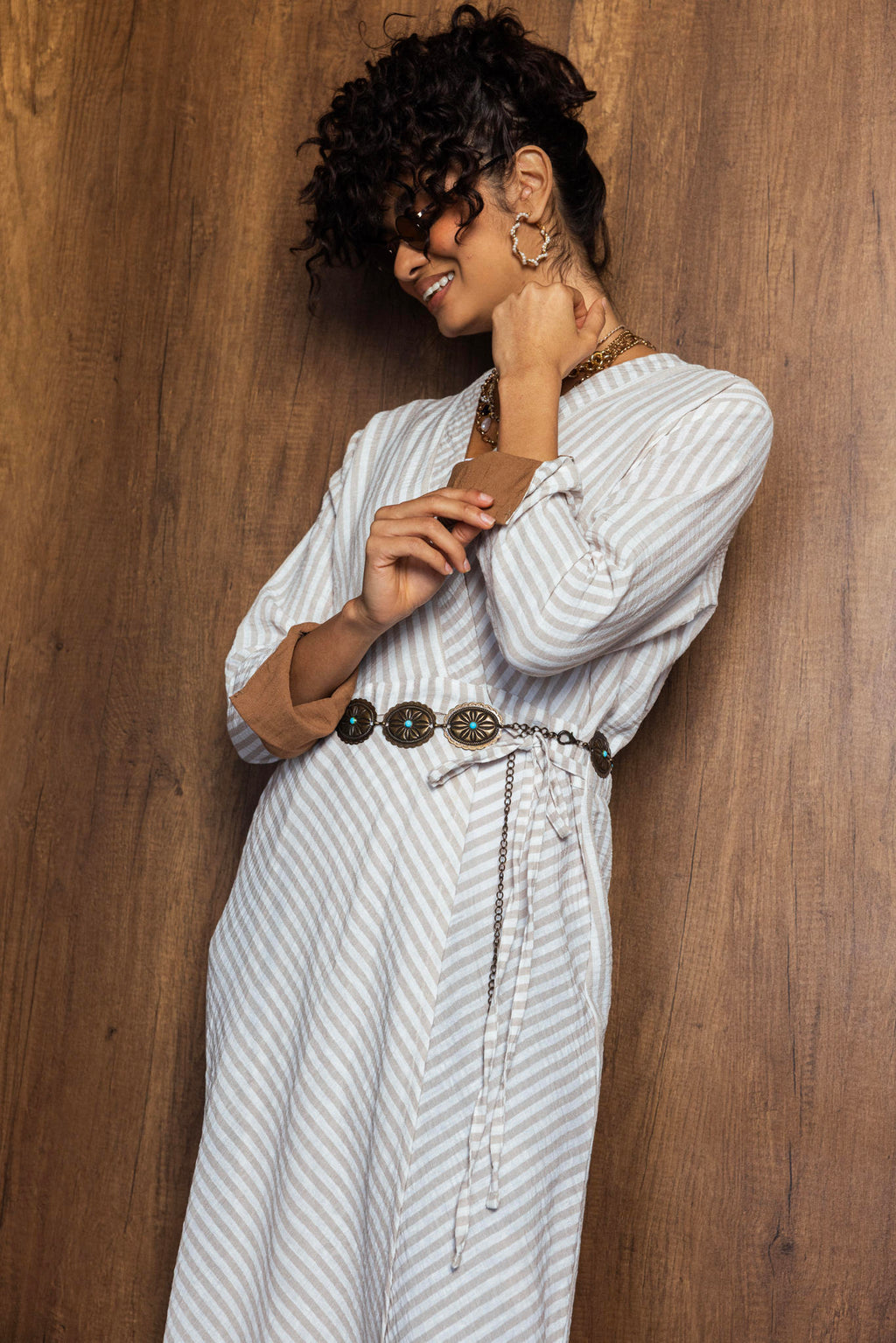 Striped Linen Dress