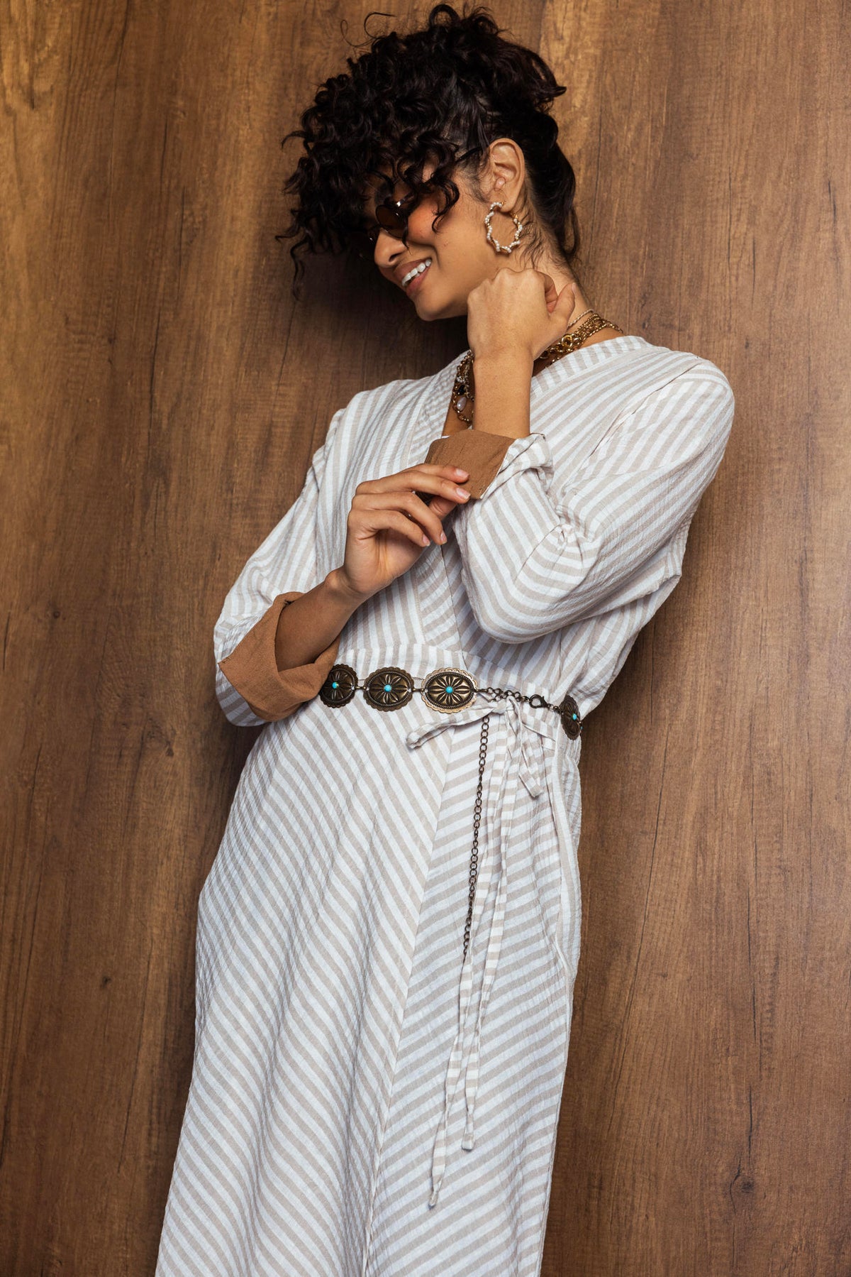 Striped Linen Dress