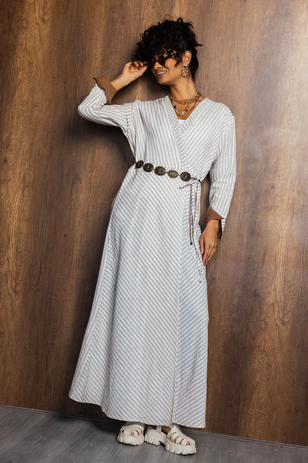 Striped Linen Dress