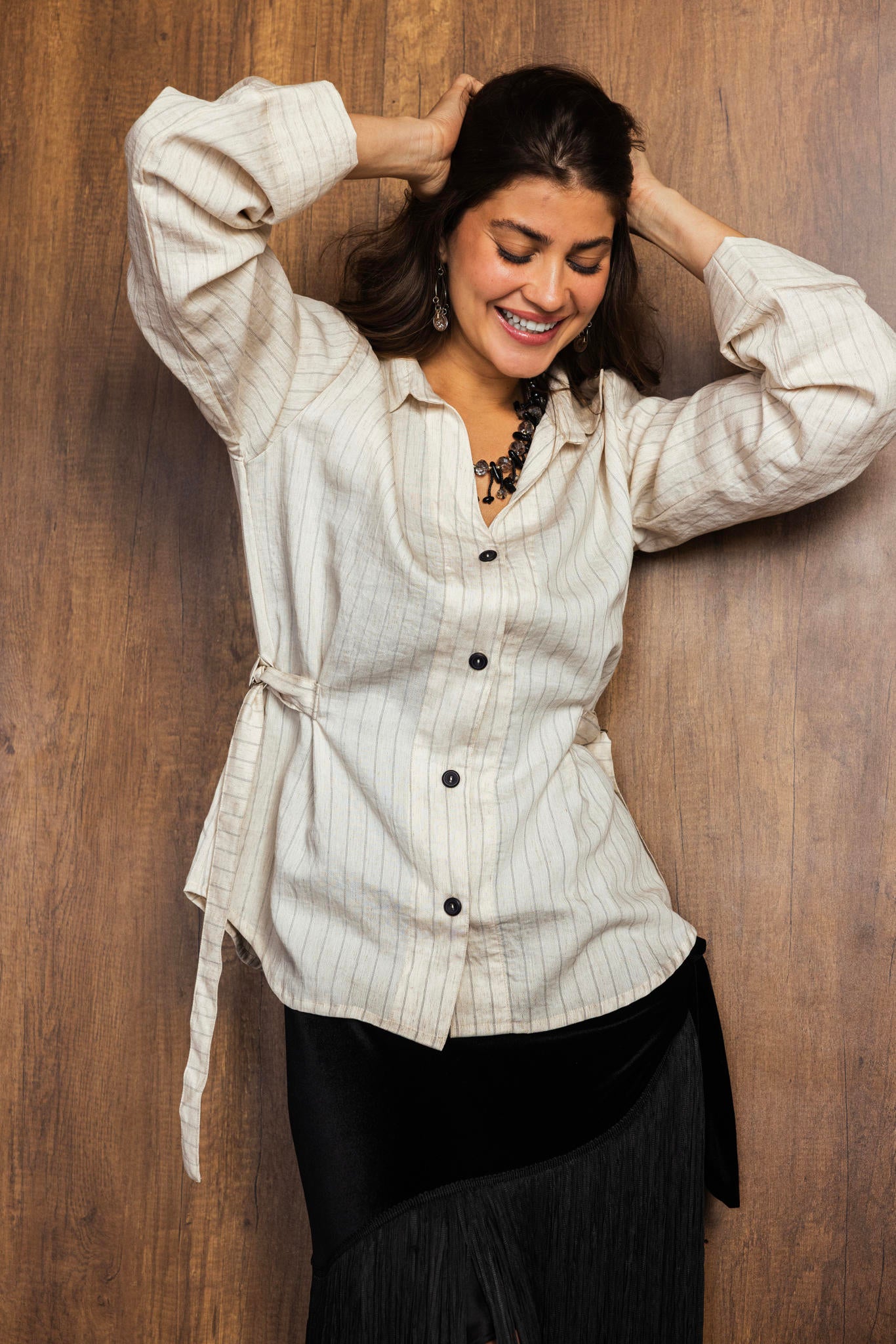 Side Tie Blouse