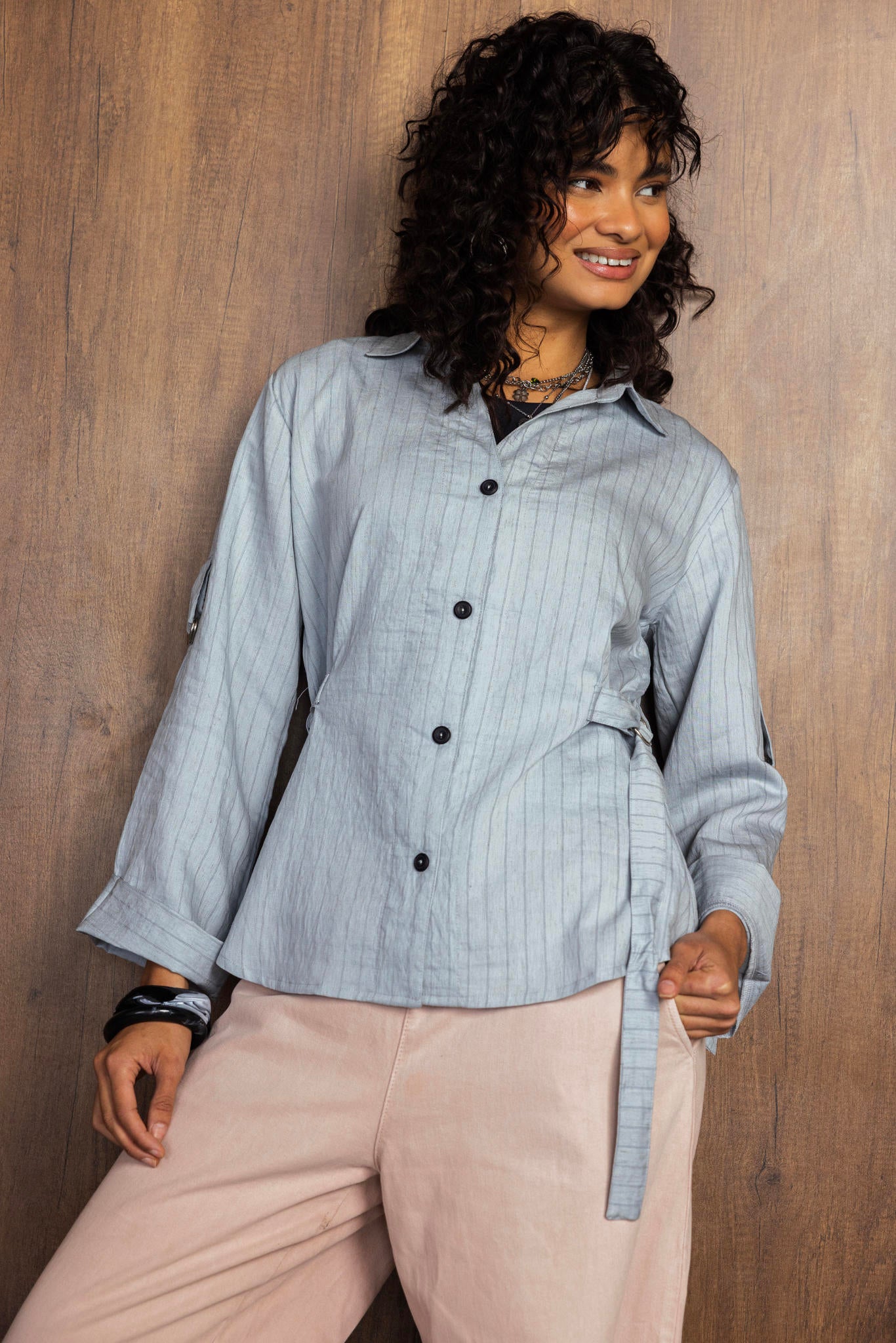 Side Tie Blouse