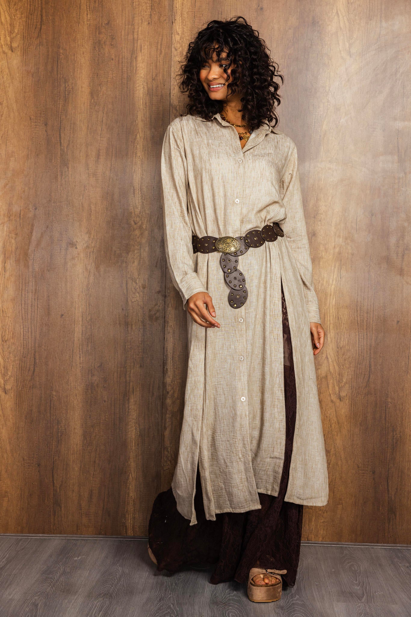 Linen Shirt Dress