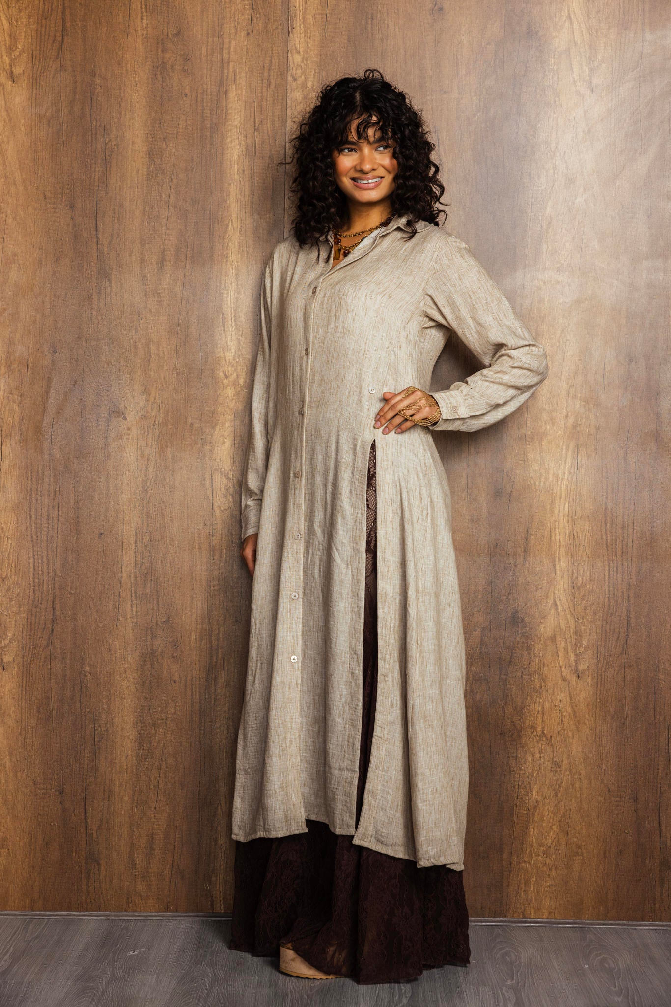 Linen Shirt Dress