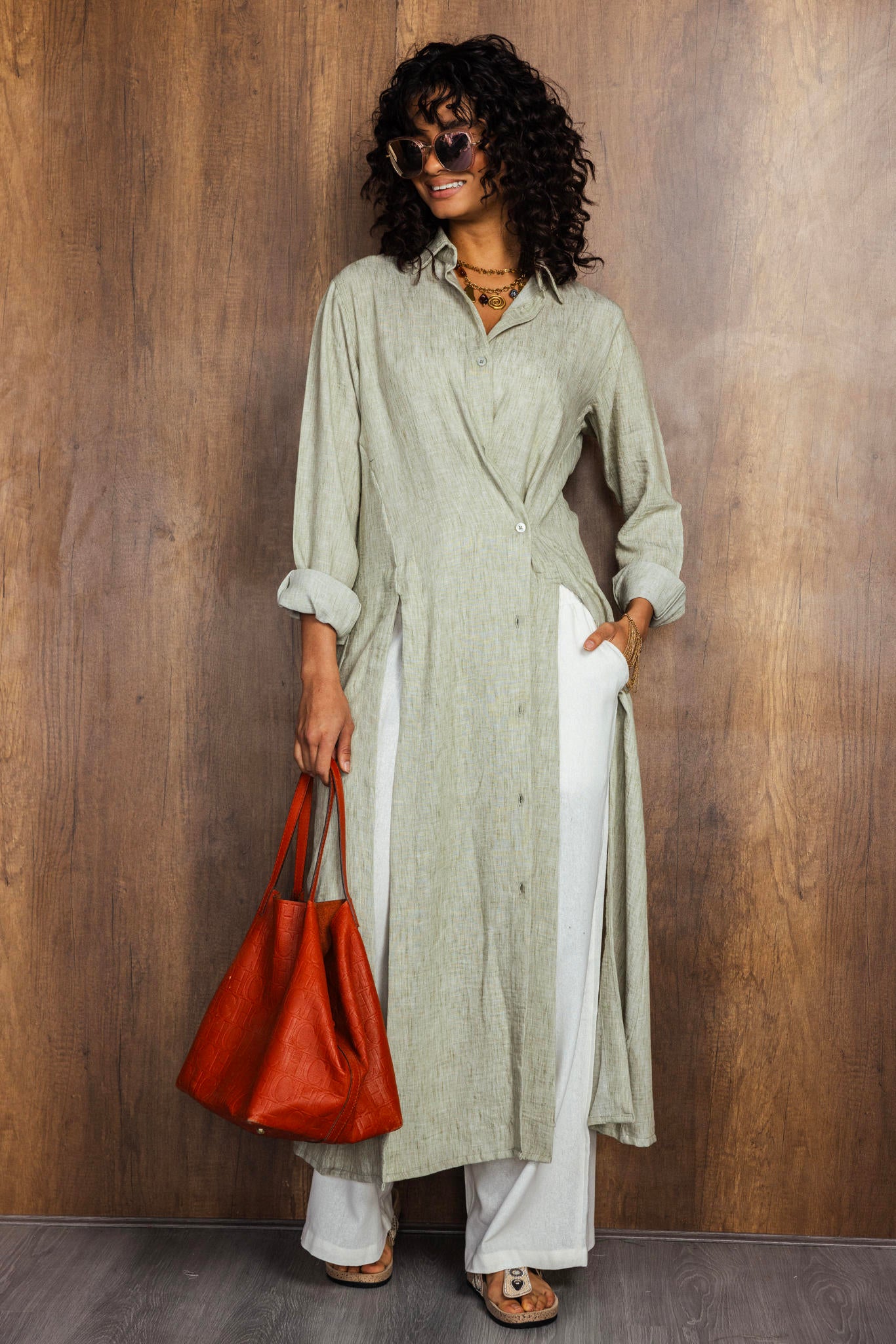 Linen Shirt Dress