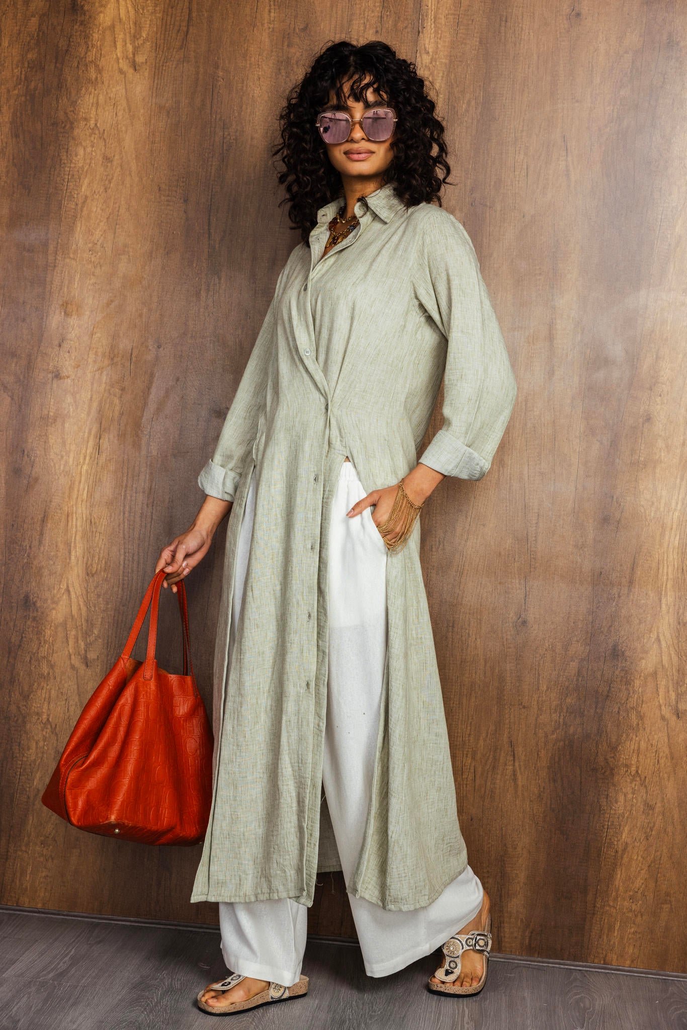 Linen Shirt Dress