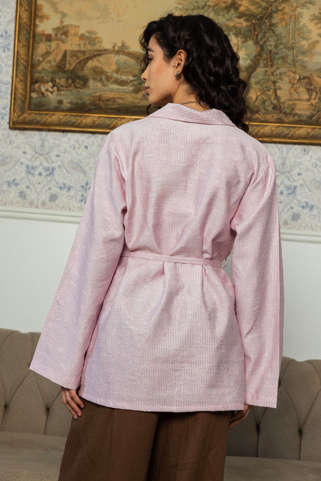 Relaxed Tie Blouse