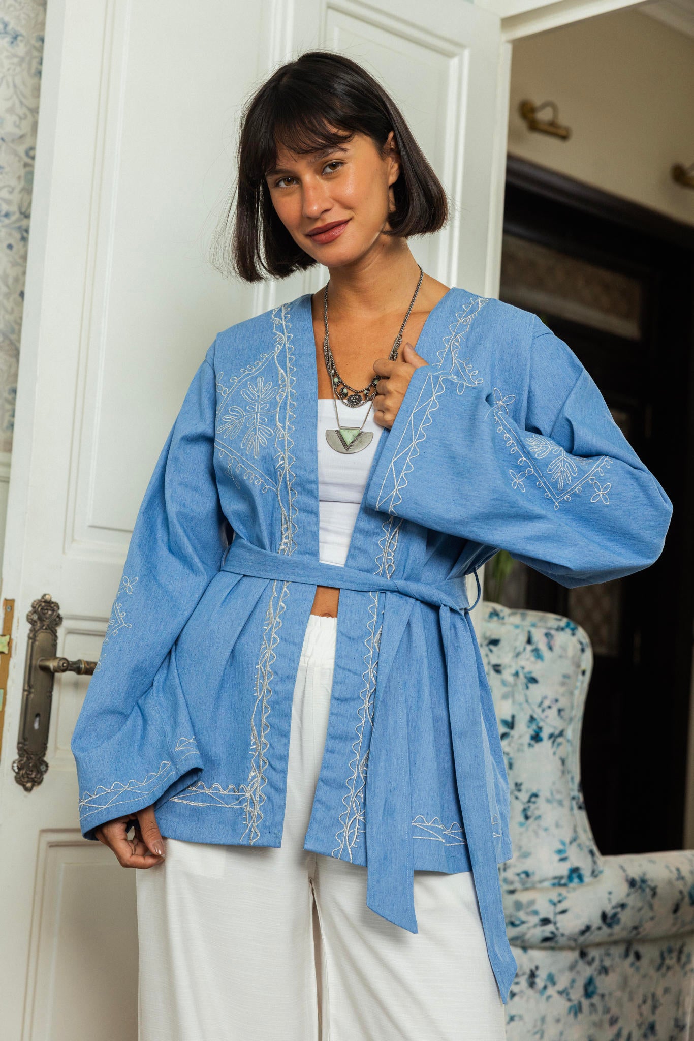 Sky Bloom Cardigan