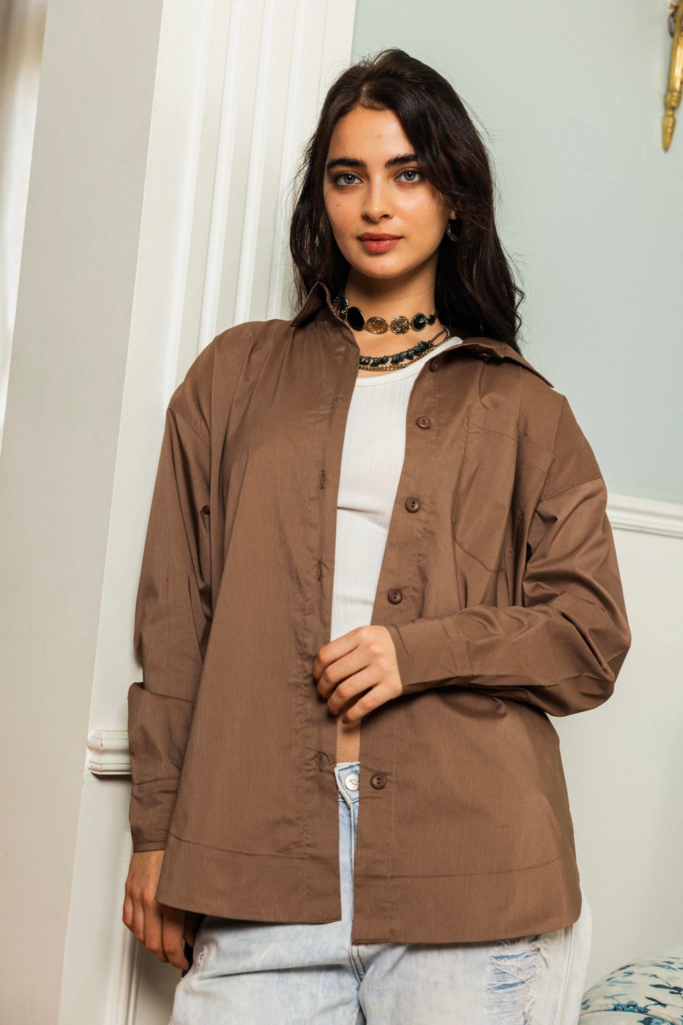 Poplin Long Shirt