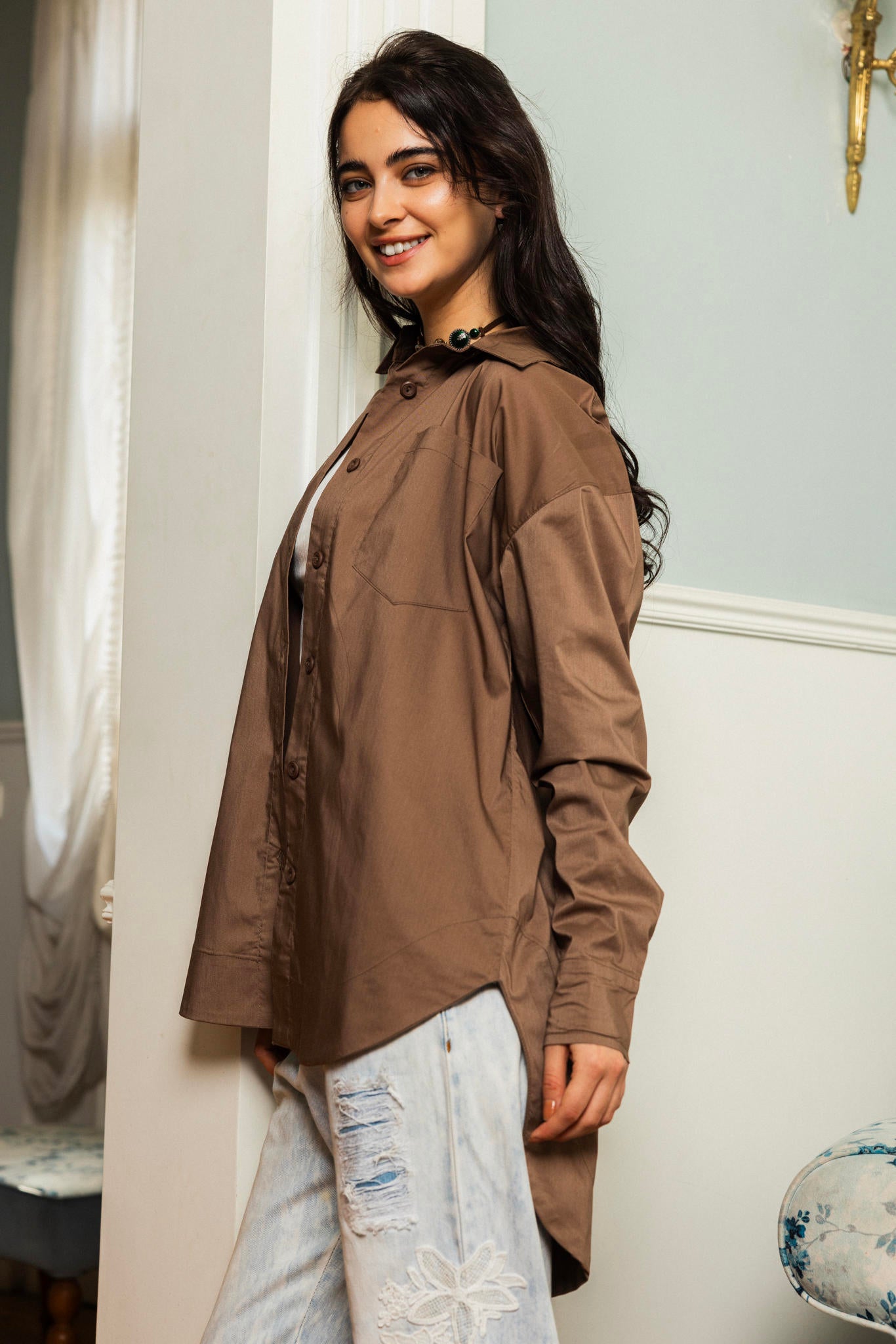 Poplin Long Shirt
