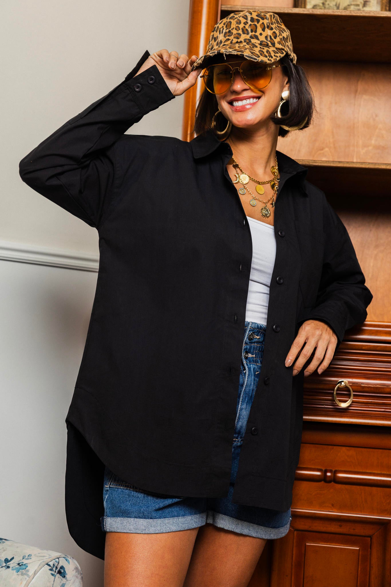 Poplin Long Shirt
