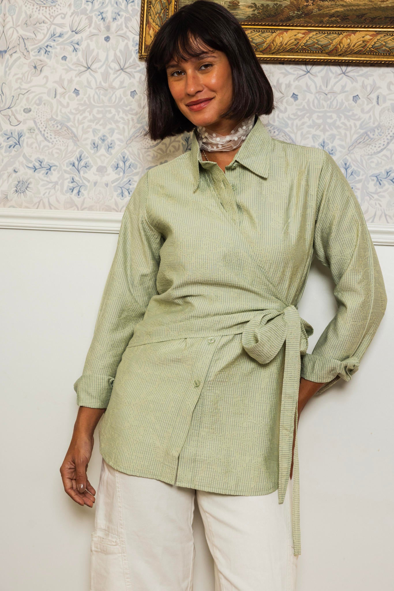 Wrapped Twist Blouse