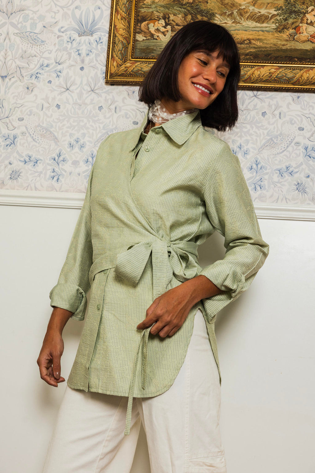 Wrapped Twist Blouse