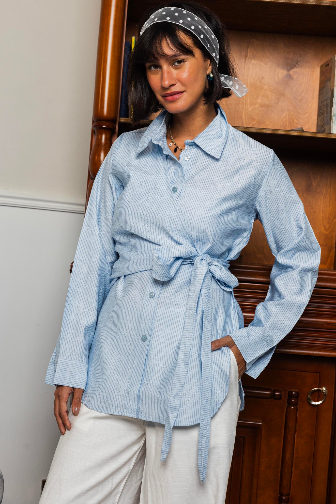 Wrapped Twist Blouse