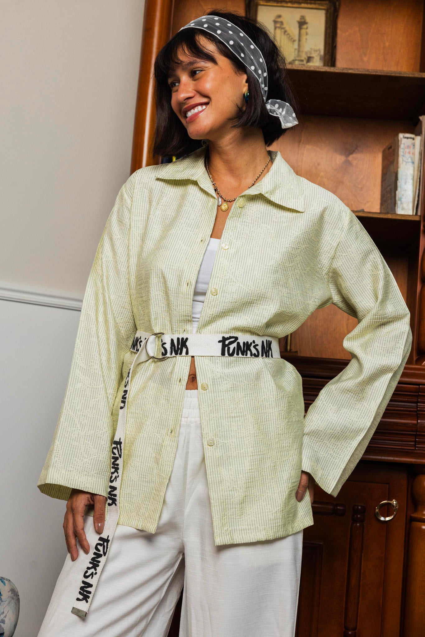 Relaxed Tie Blouse