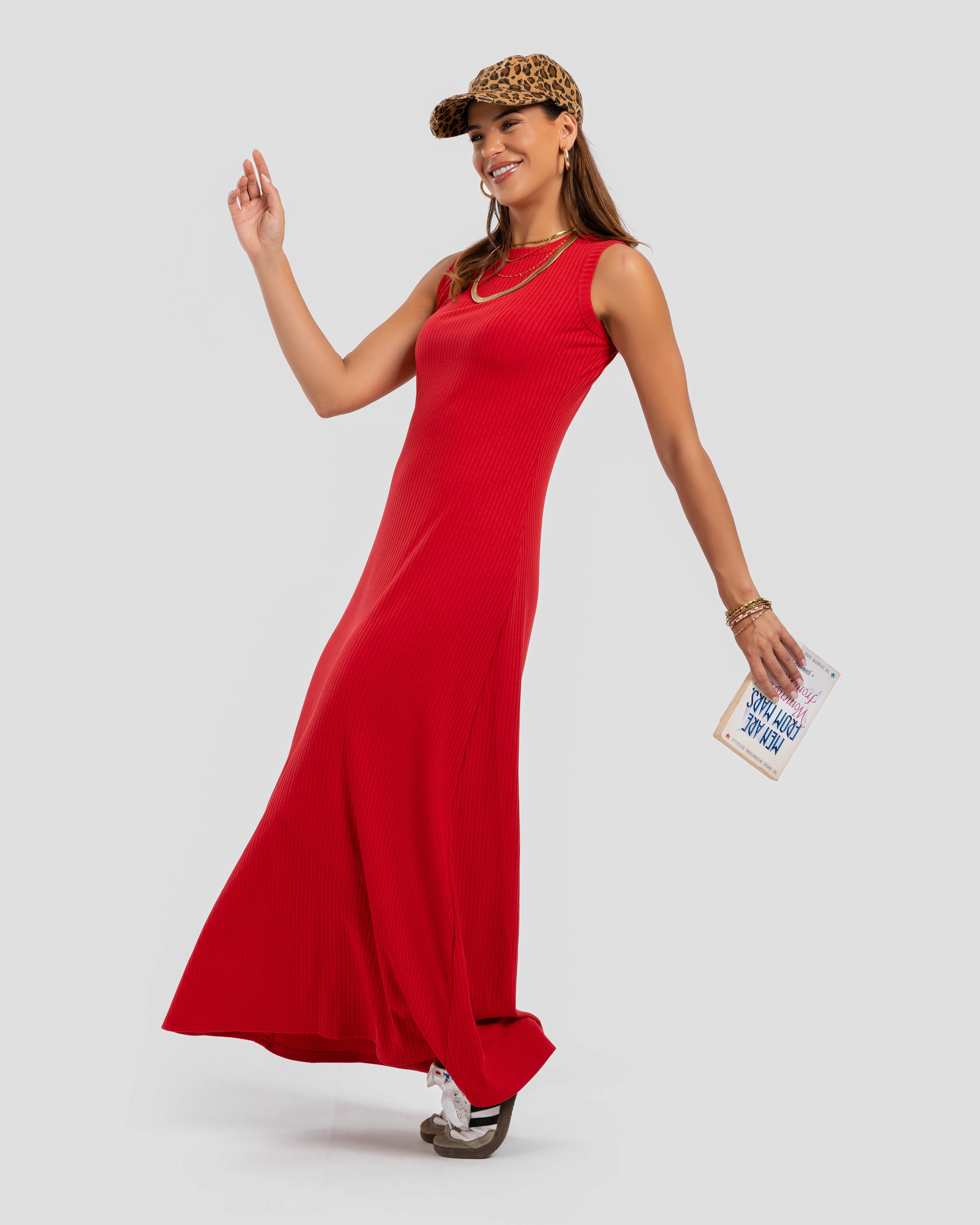 فستان ماكسي مقطوع