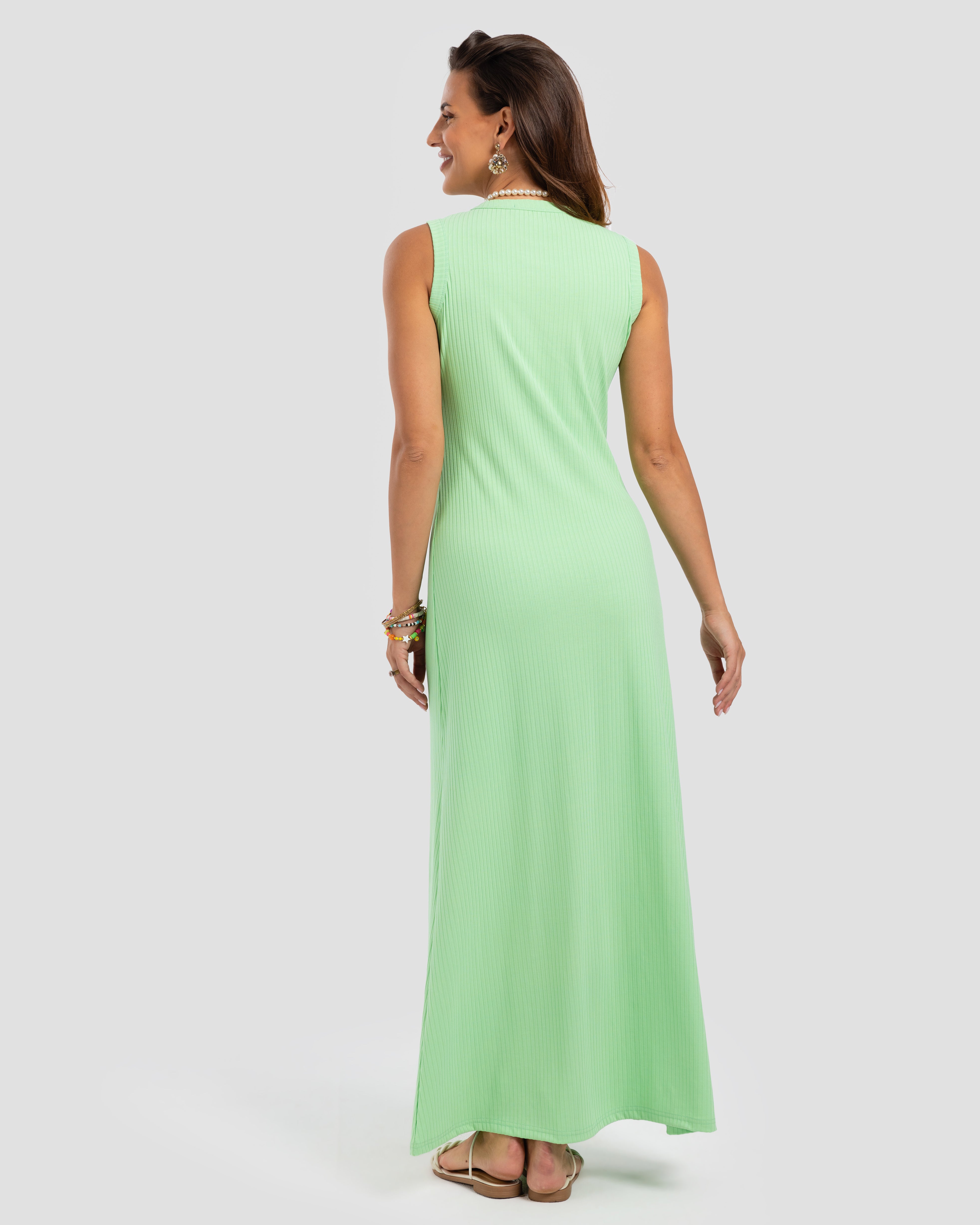 فستان ماكسي مقطوع