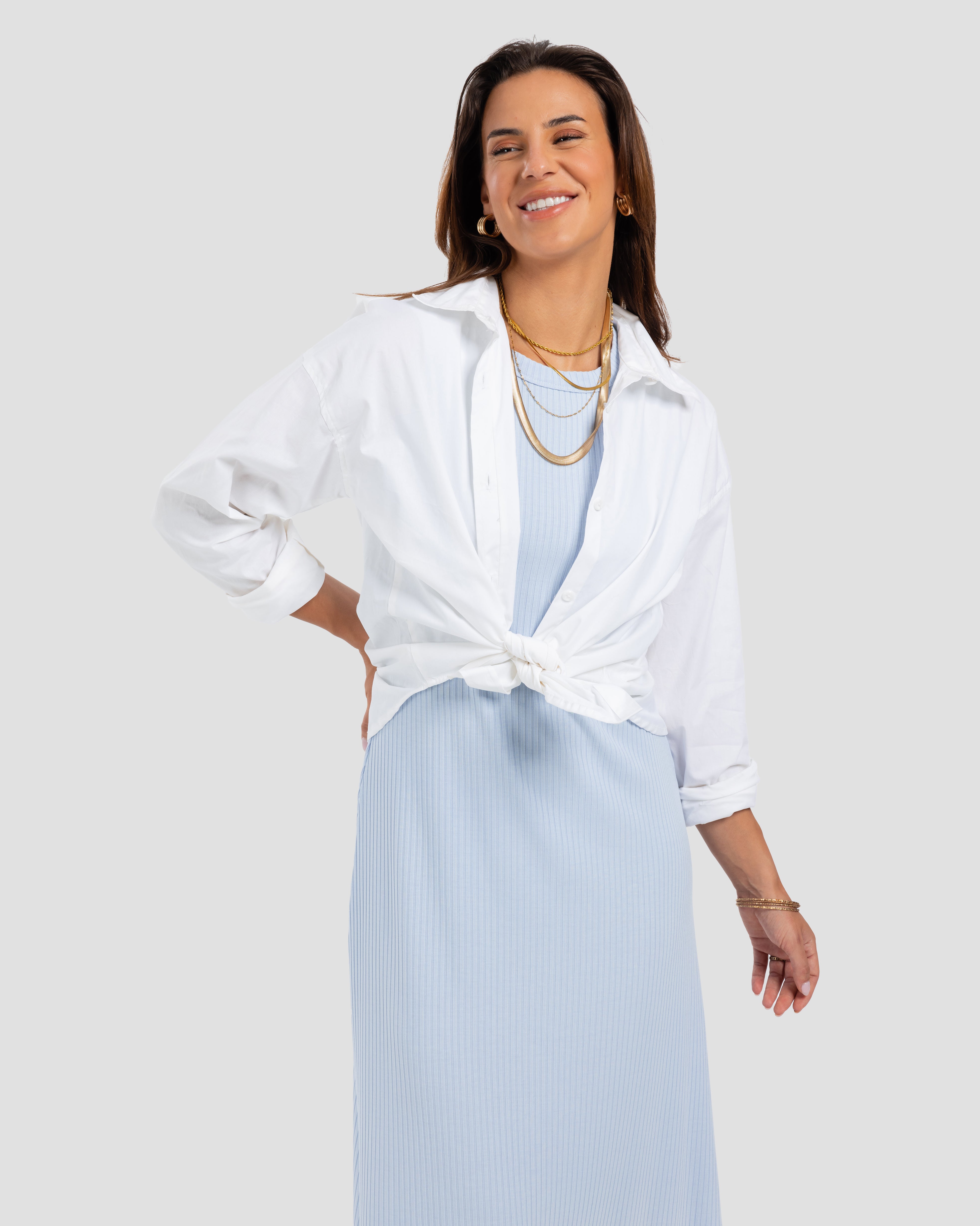 فستان ماكسي مقطوع