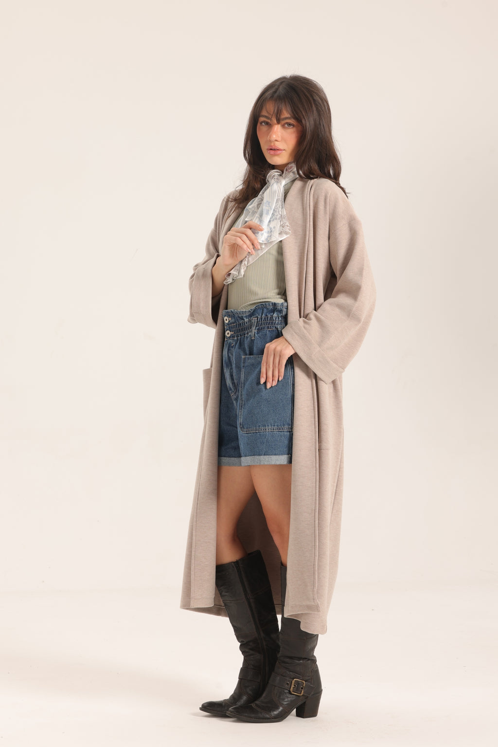 Long Knitted Cardigan