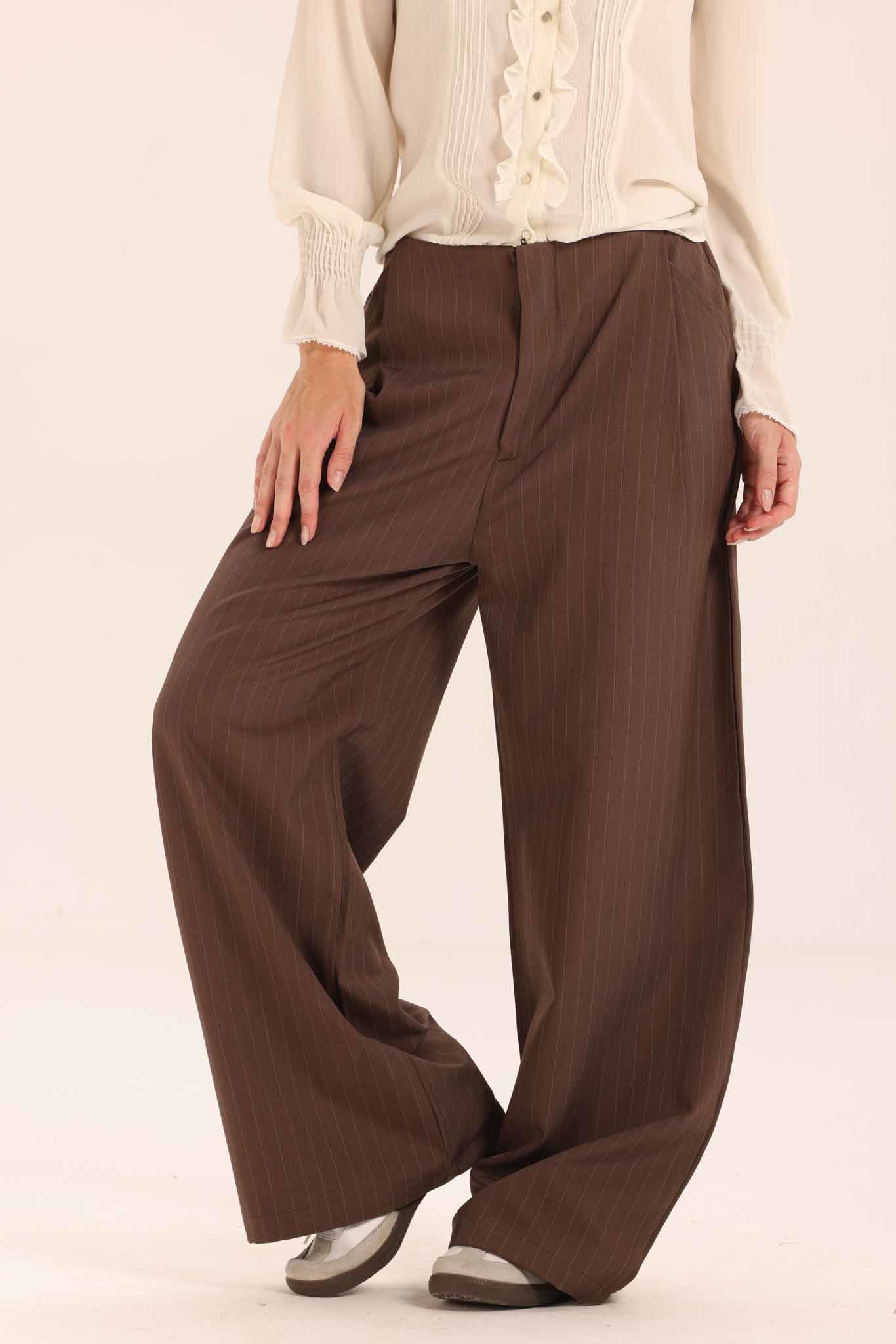 High Waist Striped Pants