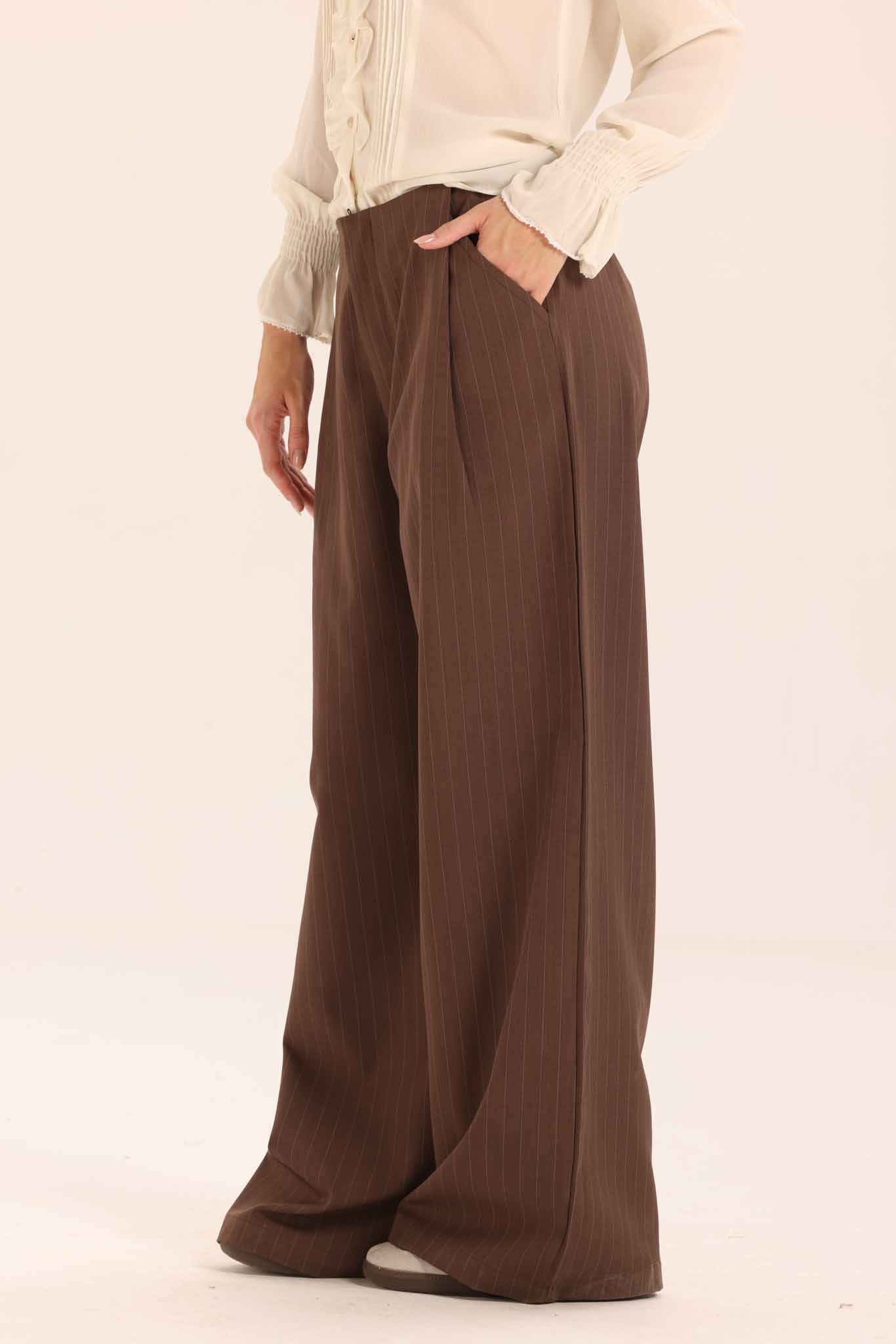 High Waist Striped Pants