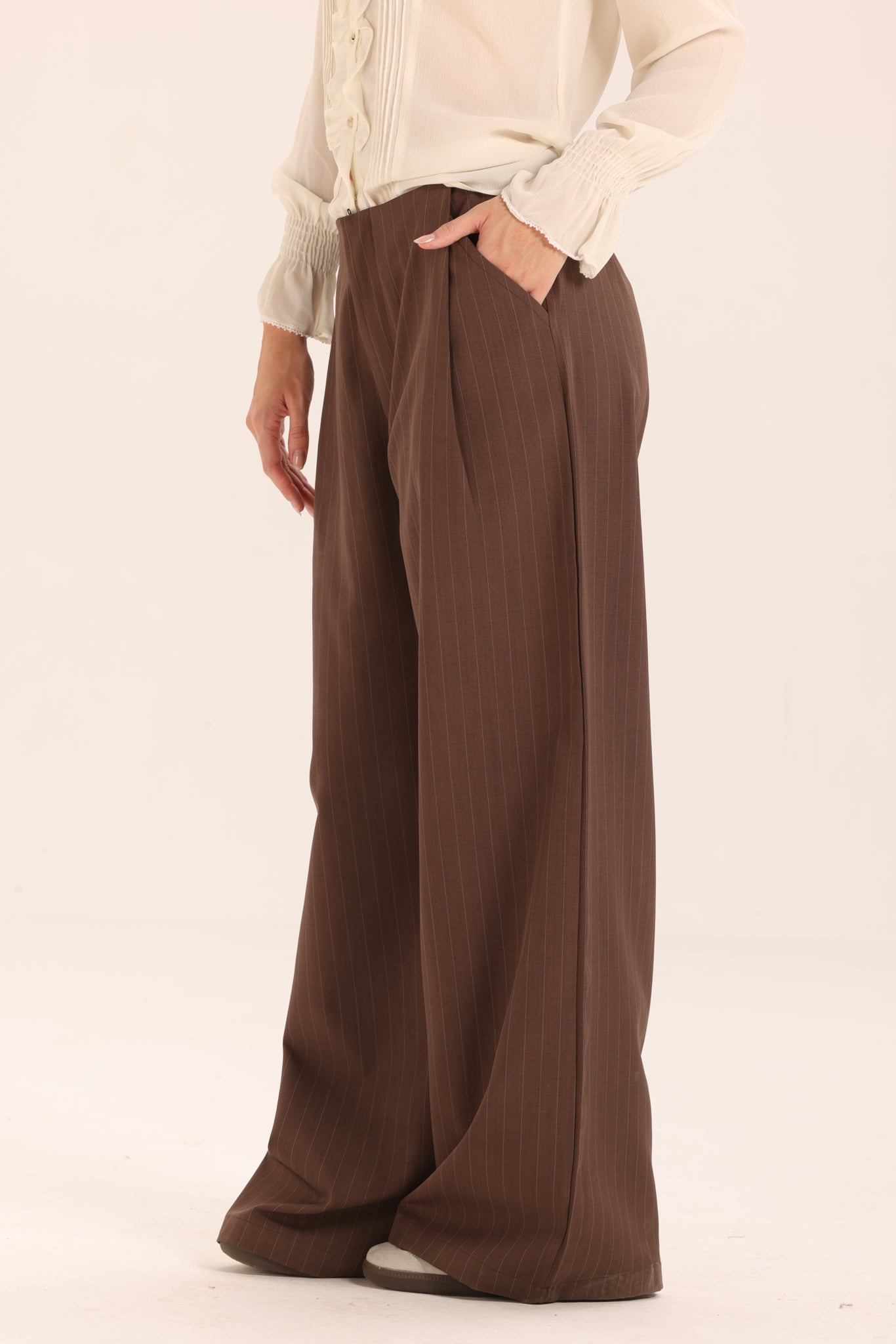 High Waist Striped Pants