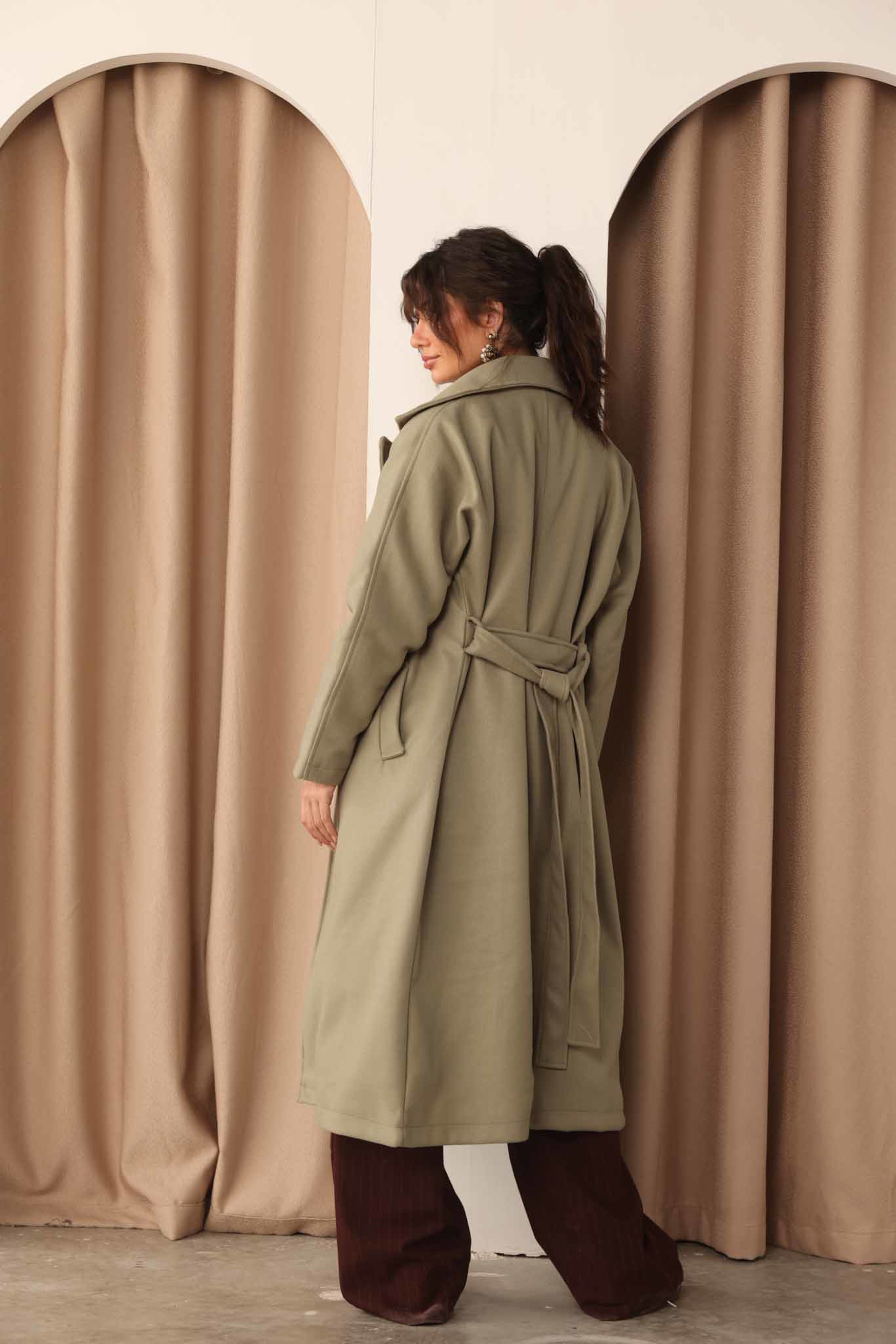 Belted Long Coat