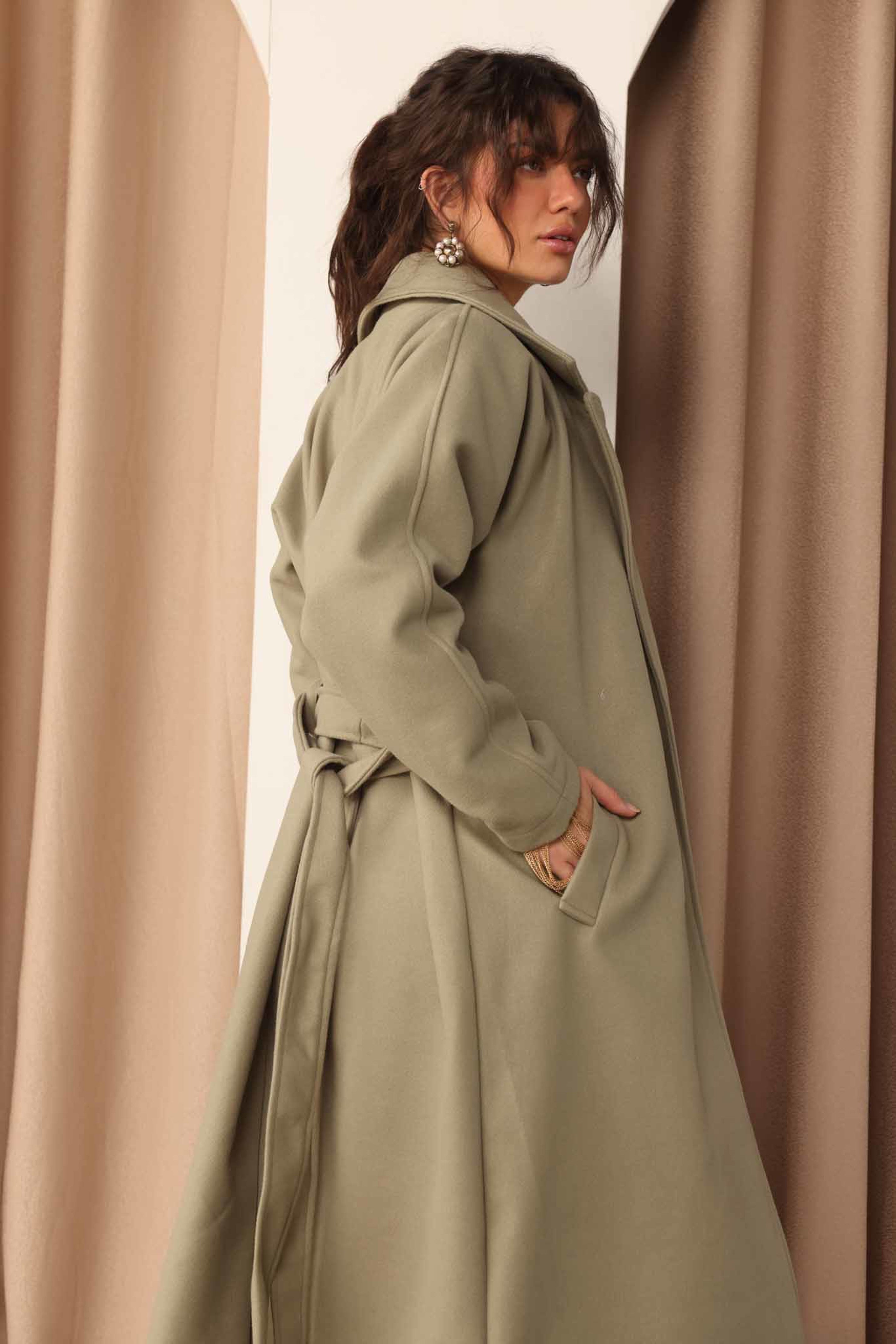 Belted Long Coat