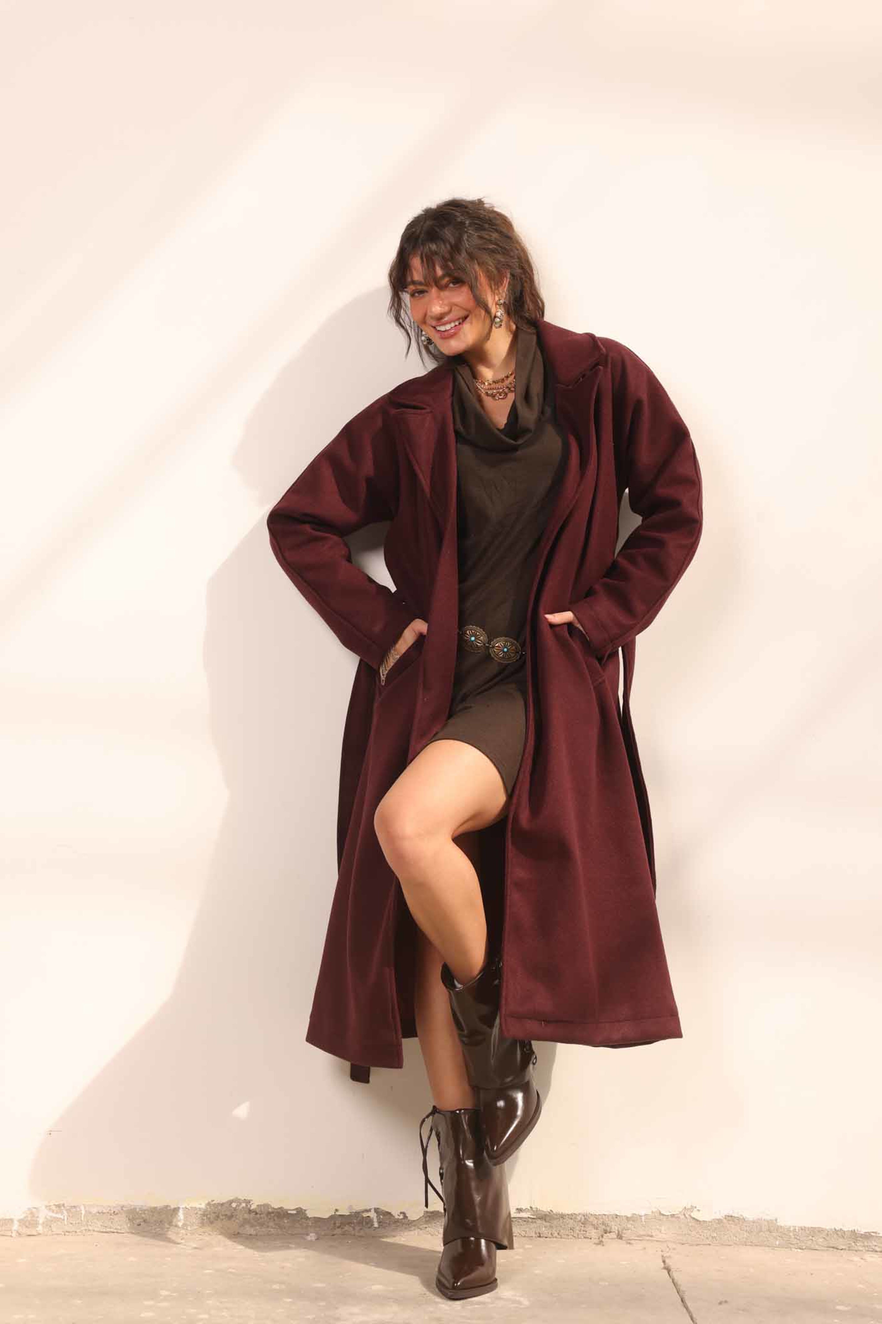 Belted Long Coat