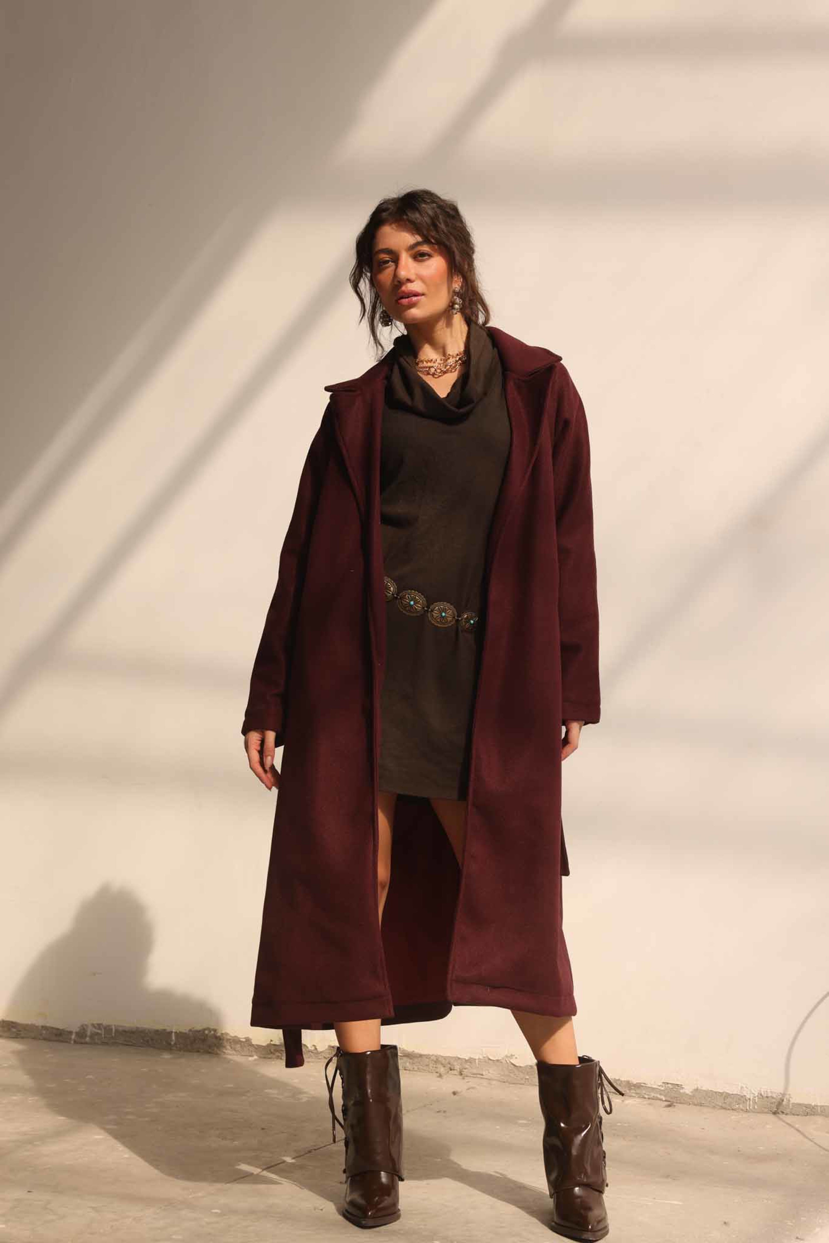 Belted Long Coat