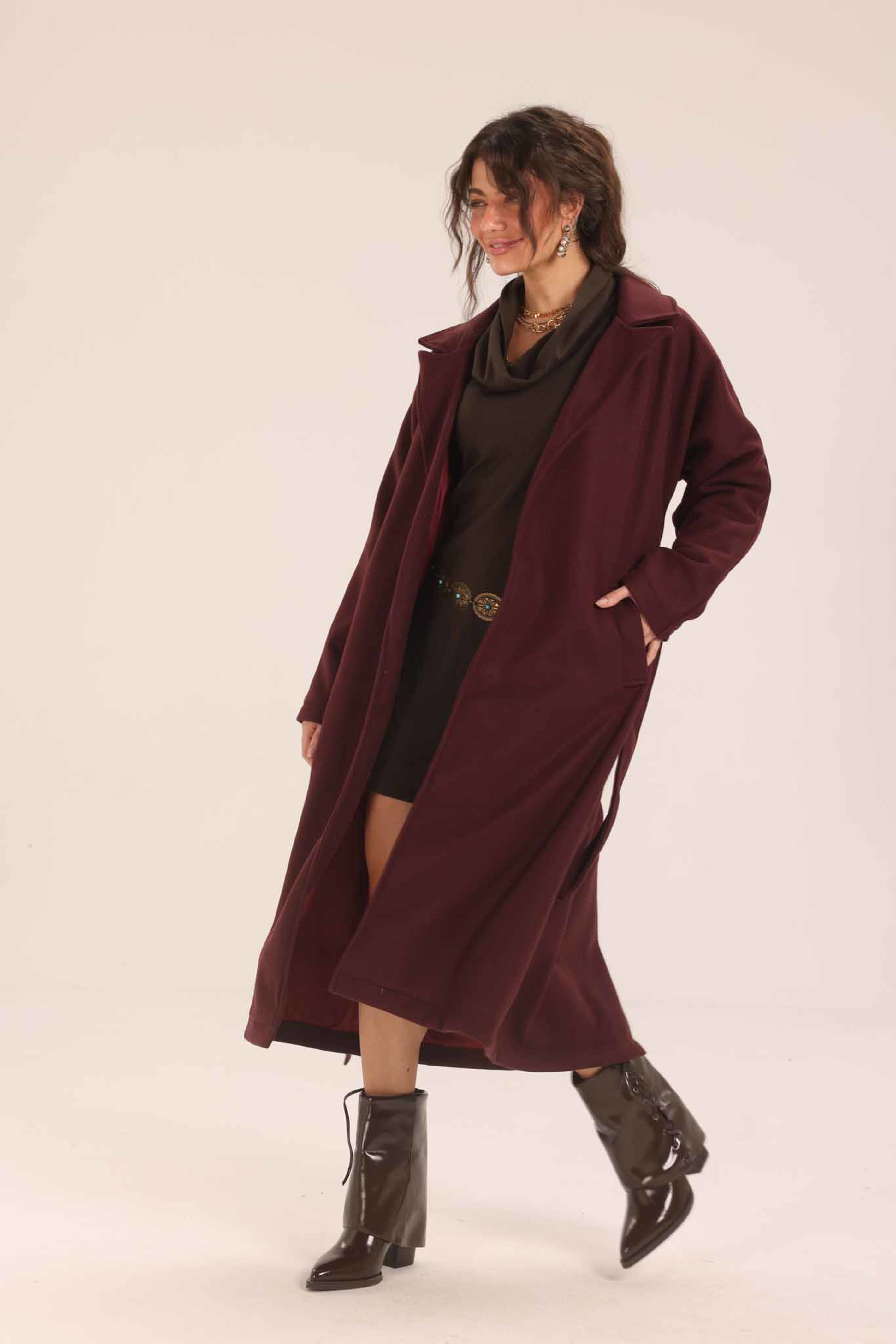 Belted Long Coat