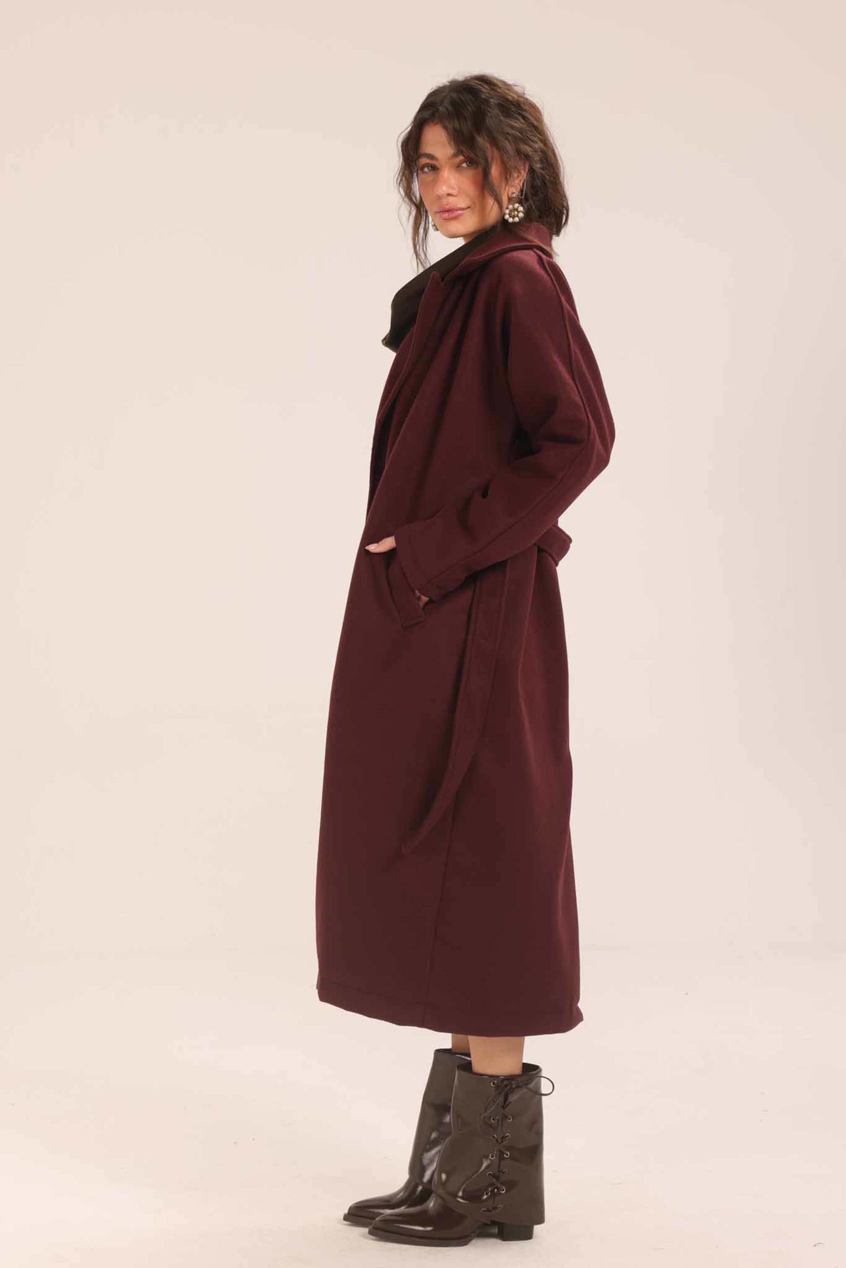 Belted Long Coat